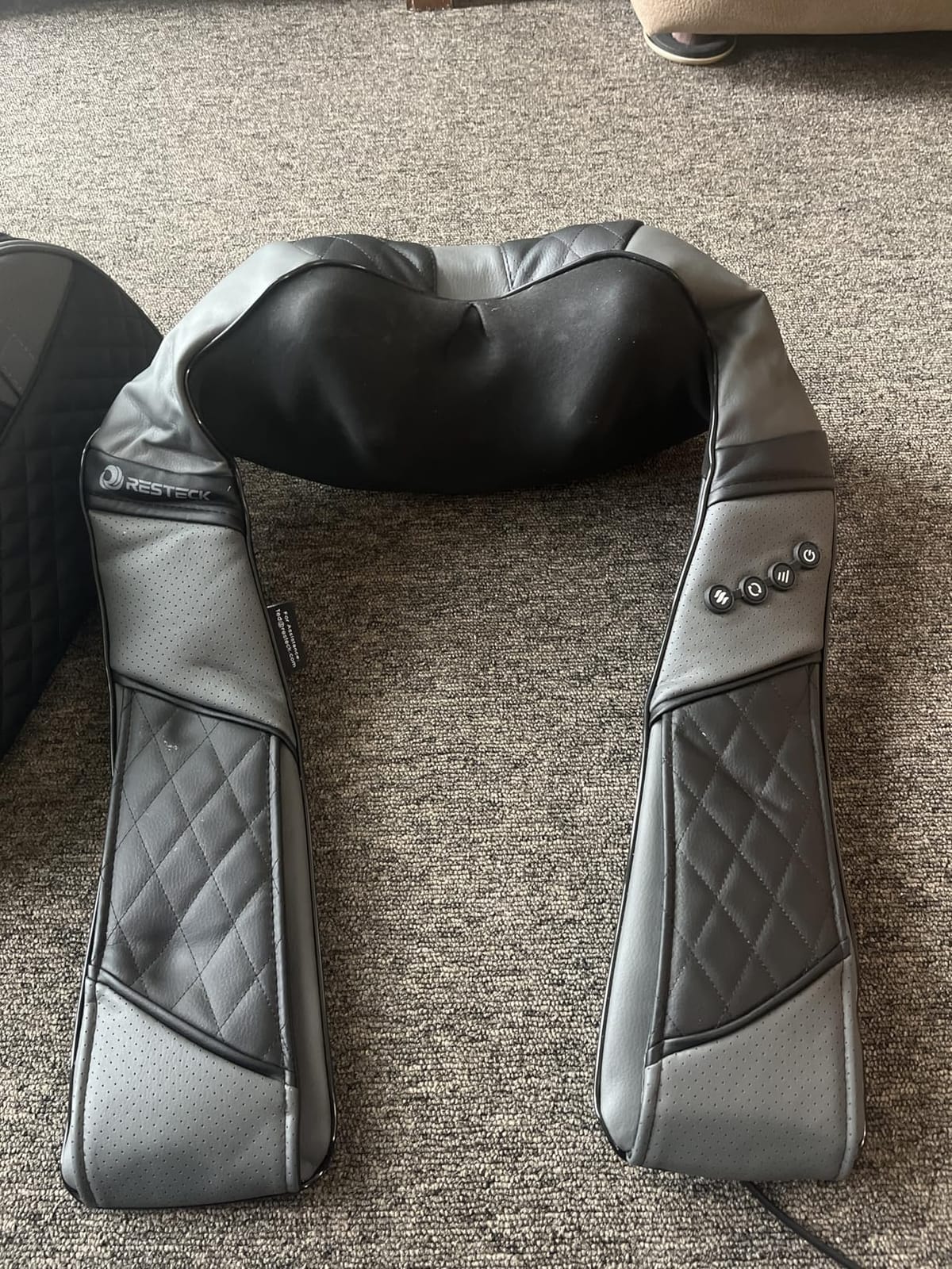 Massagers for Neck and Back with Heat - Deep Tissue 3D Kneading Pillow, Electric Shiatsu Shoulder Massage, Foot, Legs, Body - Relieve Muscle Pain - Office, Home & Car customer photo 1