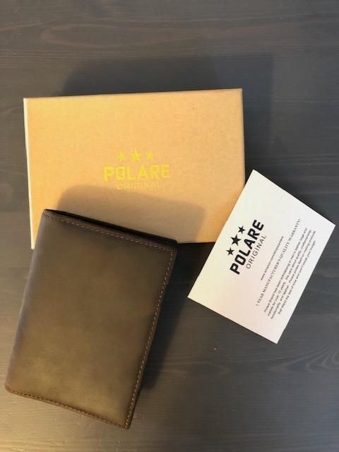 Polare Slim RFID Blocking Leather Passport Holder Travel Bifold Wallet For Men customer photo 2