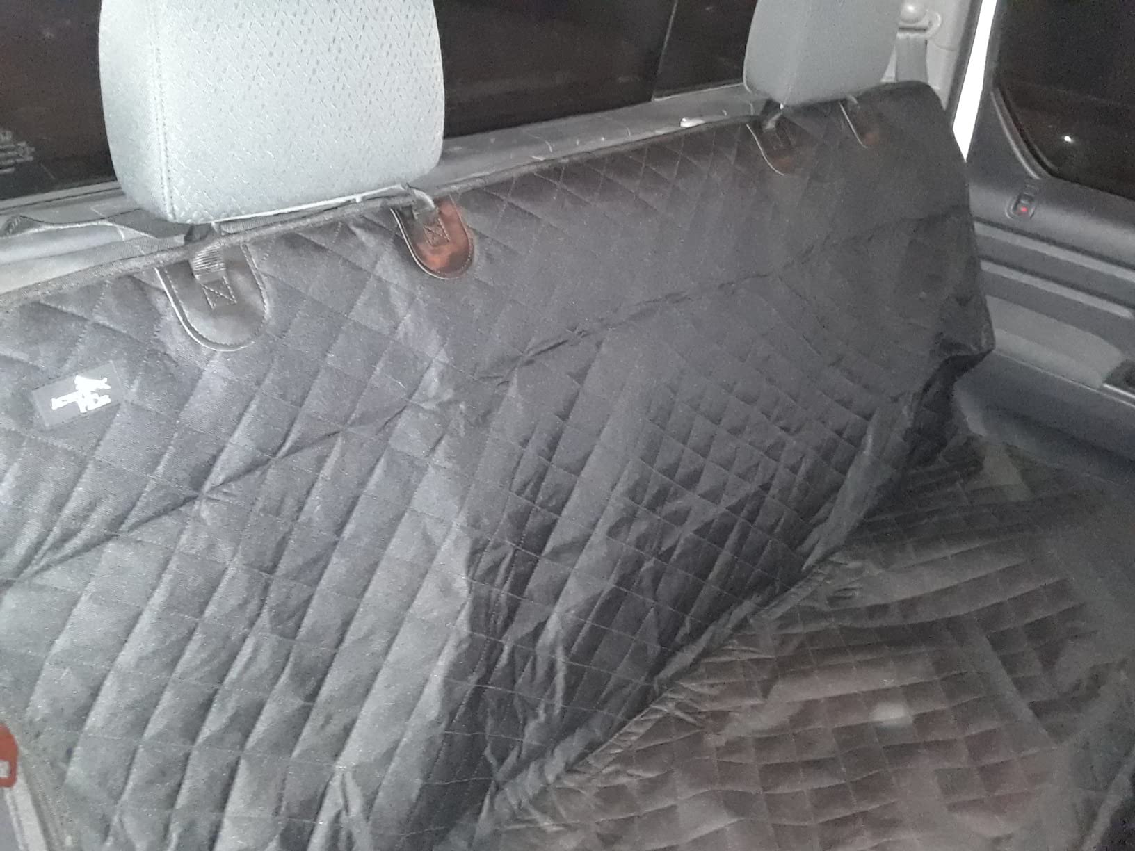 Active Pets Black Standard Dog Car Hammock Back Seat Cover, Waterproof Backseat Cover Protector for Truck Bench Rear of Sedans or SUVs, Essential Pet Supplies Vacuum or Wipe Clean, Machine Washable customer photo 2