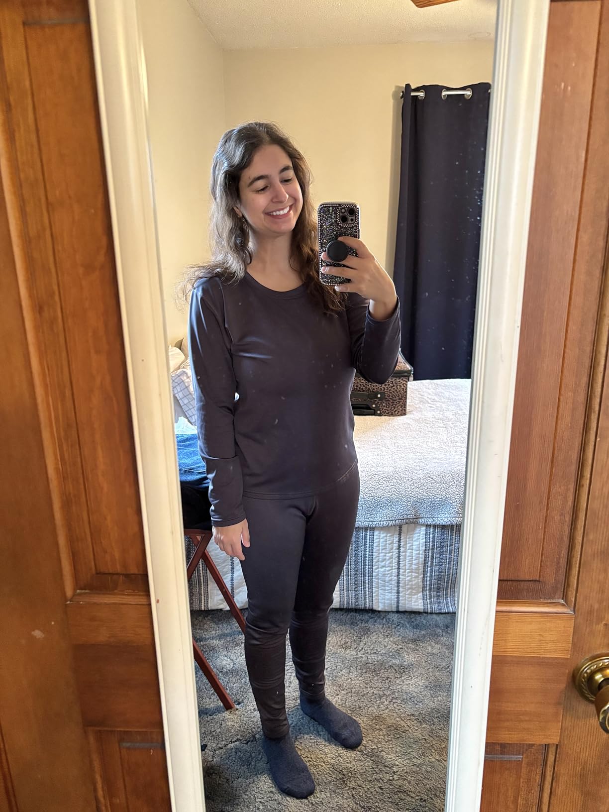 PISIQI Thermal Underwear Women Ultra-Soft Long Johns Set Base Layer Skiing Winter Warm Top & Bottom customer photo 2