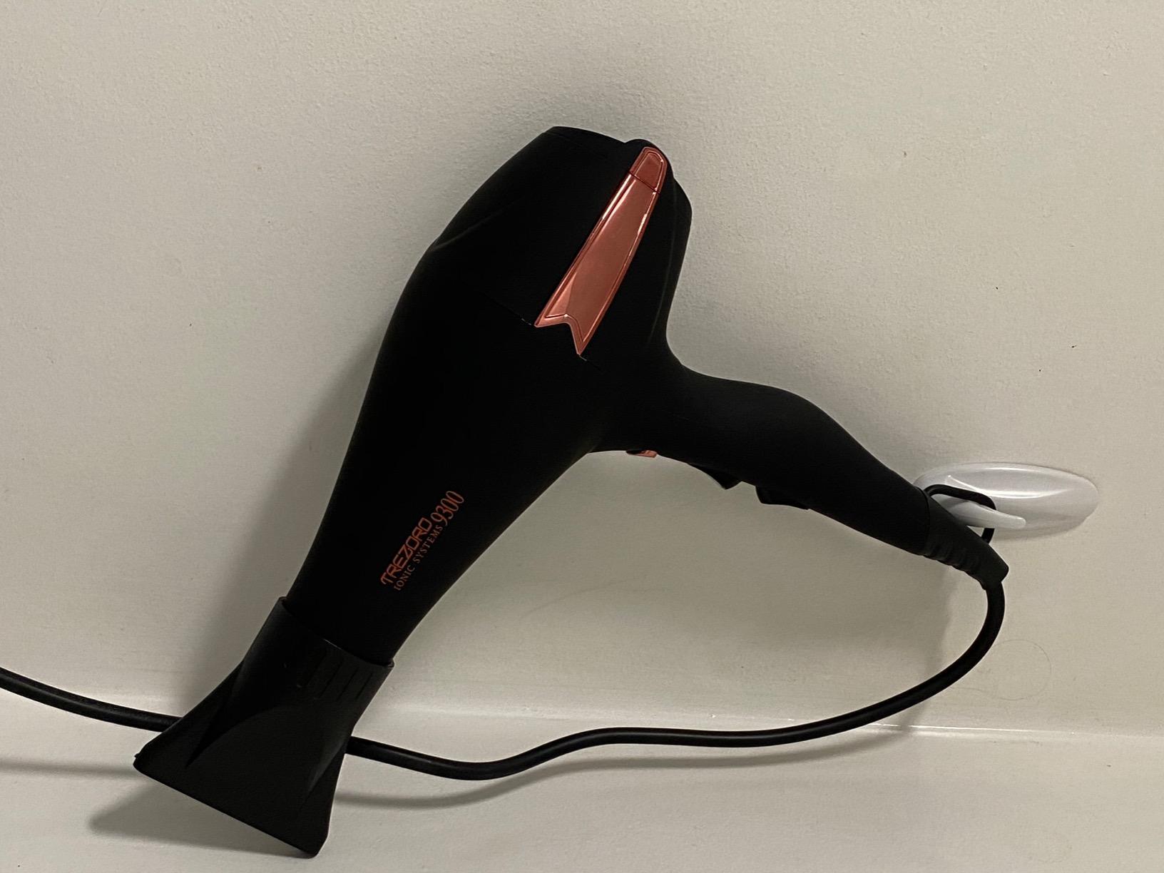 TREZORO Professional Hair Dryer, Ionic Ceramic Tourmaline Technology, 2000W Fast Quiet Drying, with Narrow & Wide Concentrator Nozzles, 3 Heat & 2 Speed Settings, Cool Shot Button, Black customer photo 1