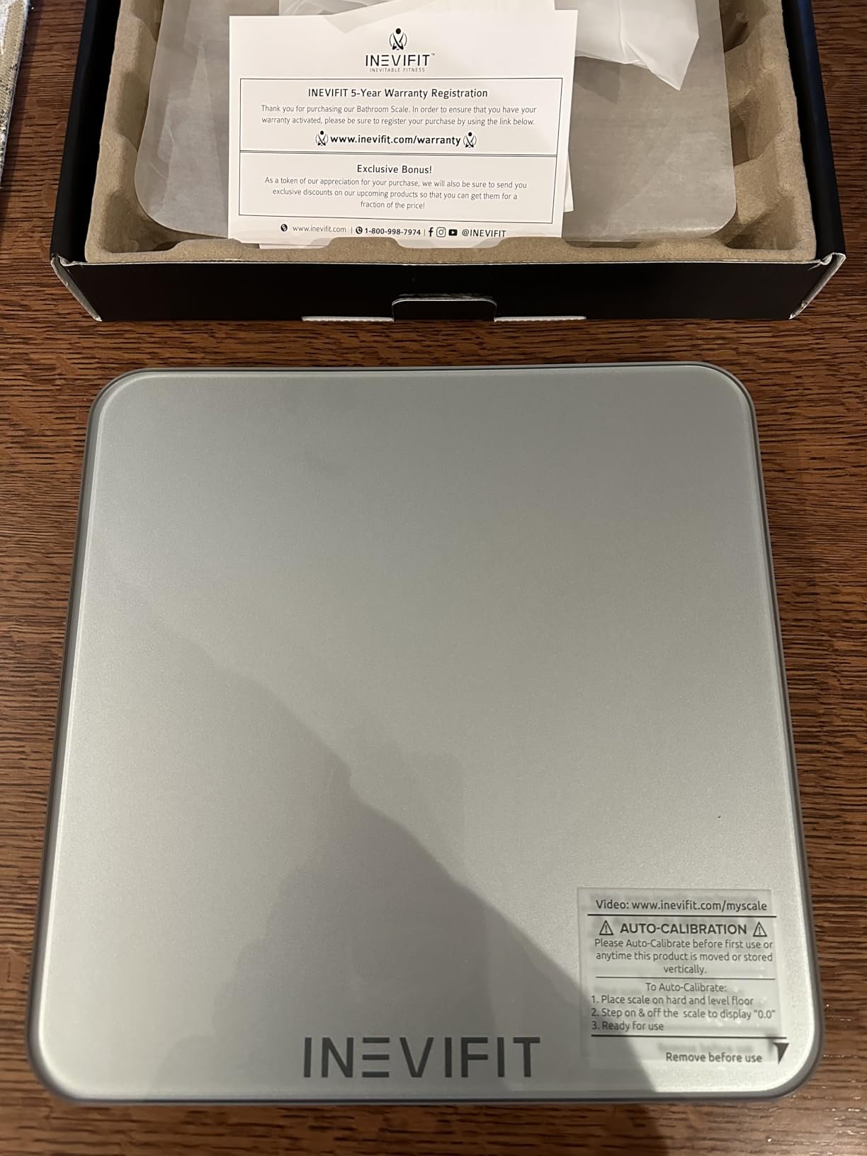 INEVIFIT Premium Bathroom Scale, Highly Accurate Digital Bathroom Body Scale, Measures Weight up to 400 lbs. Includes Batteries customer photo 2