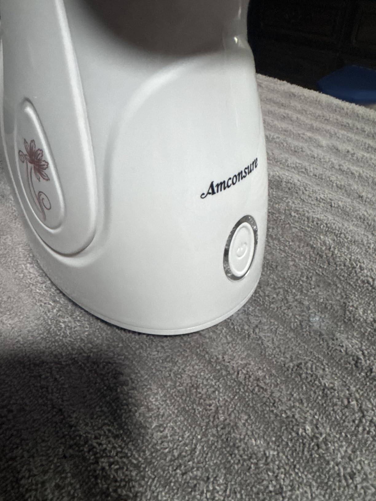 Amconsure Facial Steamer - Nano Ionic Face Steamer Warm Mist Steamer for Home Sauna SPA, Humidifier for Face Steamer for Deep Cleaning Unclogs Pores Sinuses - Bonus 5 Piece Stainless Steel Skin Kit customer photo 2