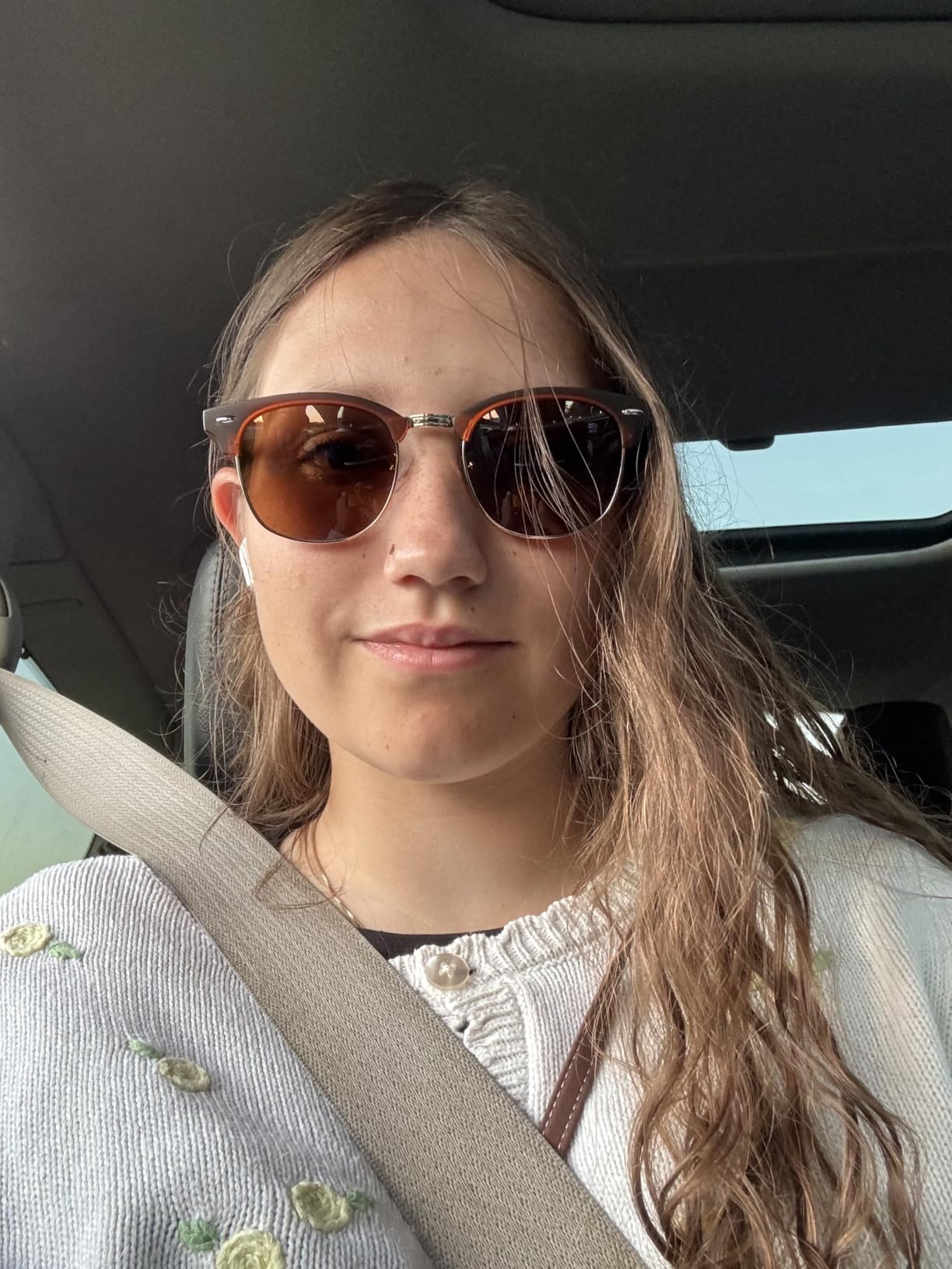 Polarized Sunglasses for Men and Women Semi-Rimless Frame Driving Sun glasses UV Blocking customer photo 1
