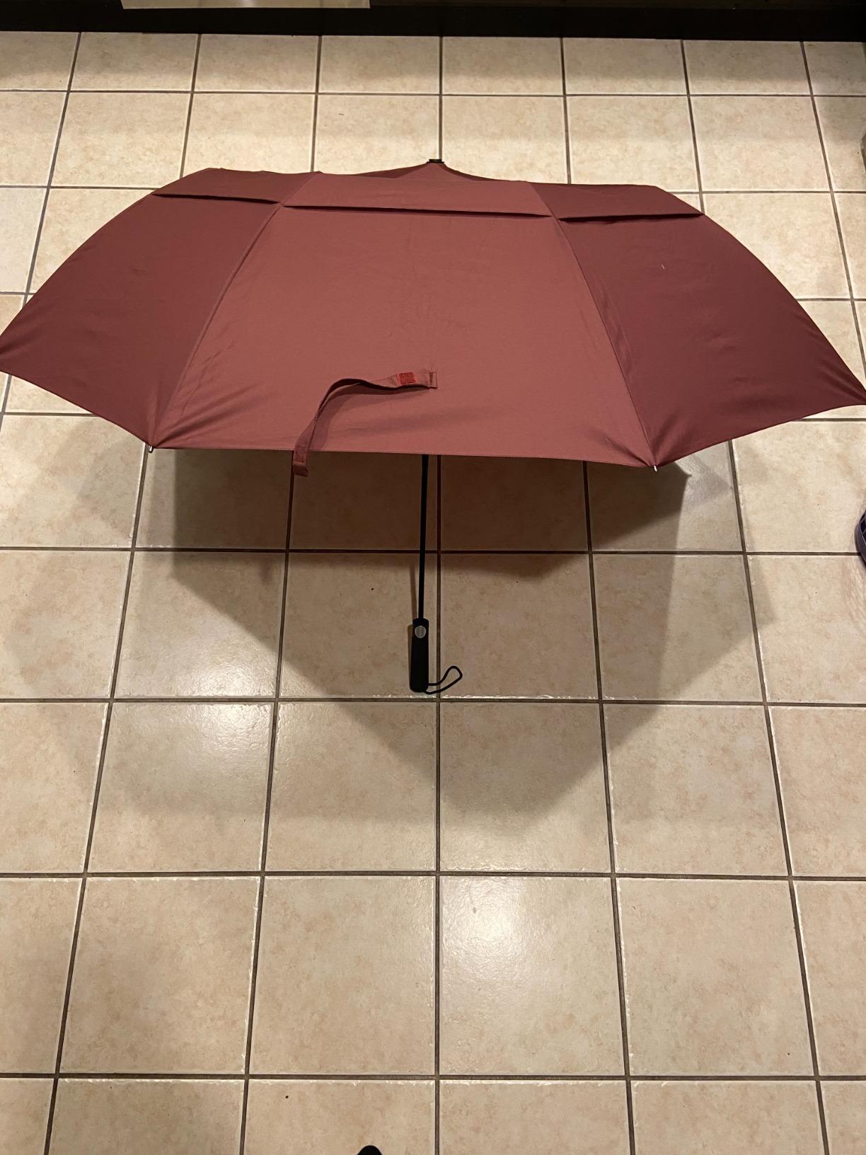 G4Free 62 Inch Portable Golf Umbrella Oversize Large Umbrella Double Canopy | Windproof Heavy Duty Umbrella, Automatic Open, Sport Umbrella, Waterproof Stick Umbrella, for Rain, for 2 People, Black customer photo 2