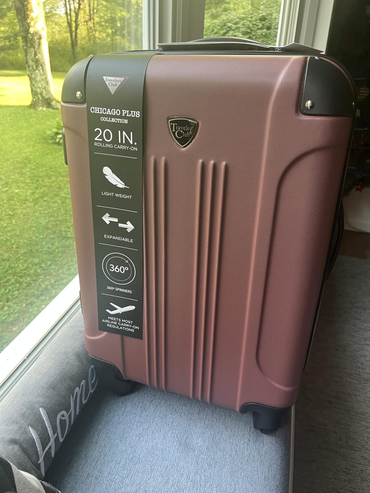 Travelers Club Chicago Hardside Expandable Spinner Luggage, Teal, 3 Piece Set customer photo 1