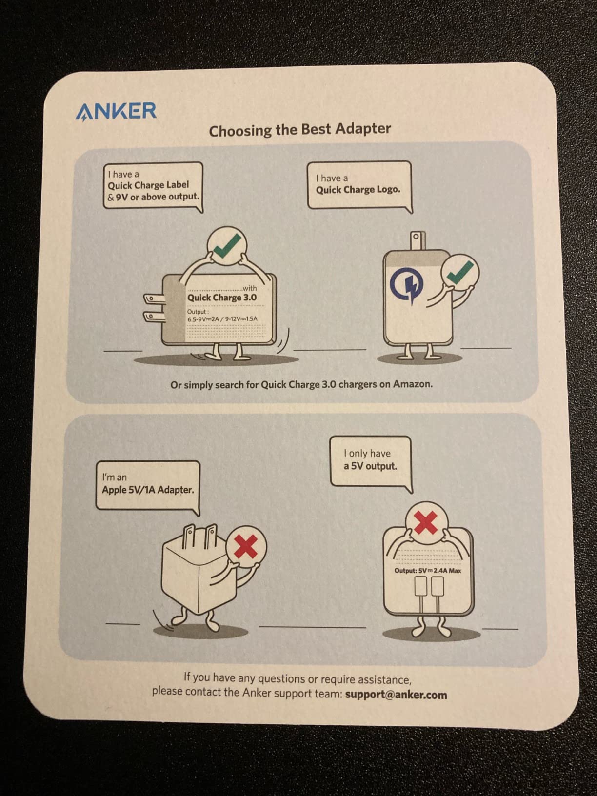 Anker 313 Wireless Charger (Pad), Qi-Certified, 10W Max Fast Charging for Samsung, Compatible with iPhone 16 Plus/15 Plus/14 Plus/12, AirPods (No AC Adapter, Not MagSafe Magnetic Charging Compatible) customer photo 1