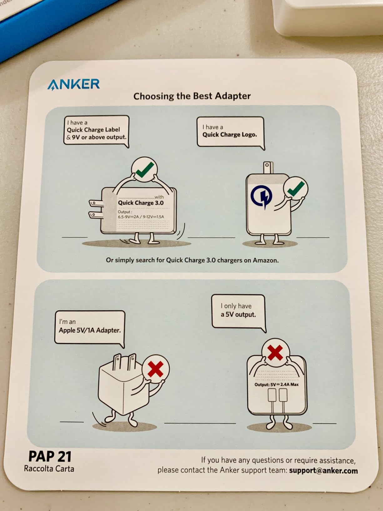 Anker 313 Wireless Charger (Pad), Qi-Certified, 10W Max Fast Charging for Samsung, Compatible with iPhone 16 Plus/15 Plus/14 Plus/12, AirPods (No AC Adapter, Not MagSafe Magnetic Charging Compatible) customer photo 2