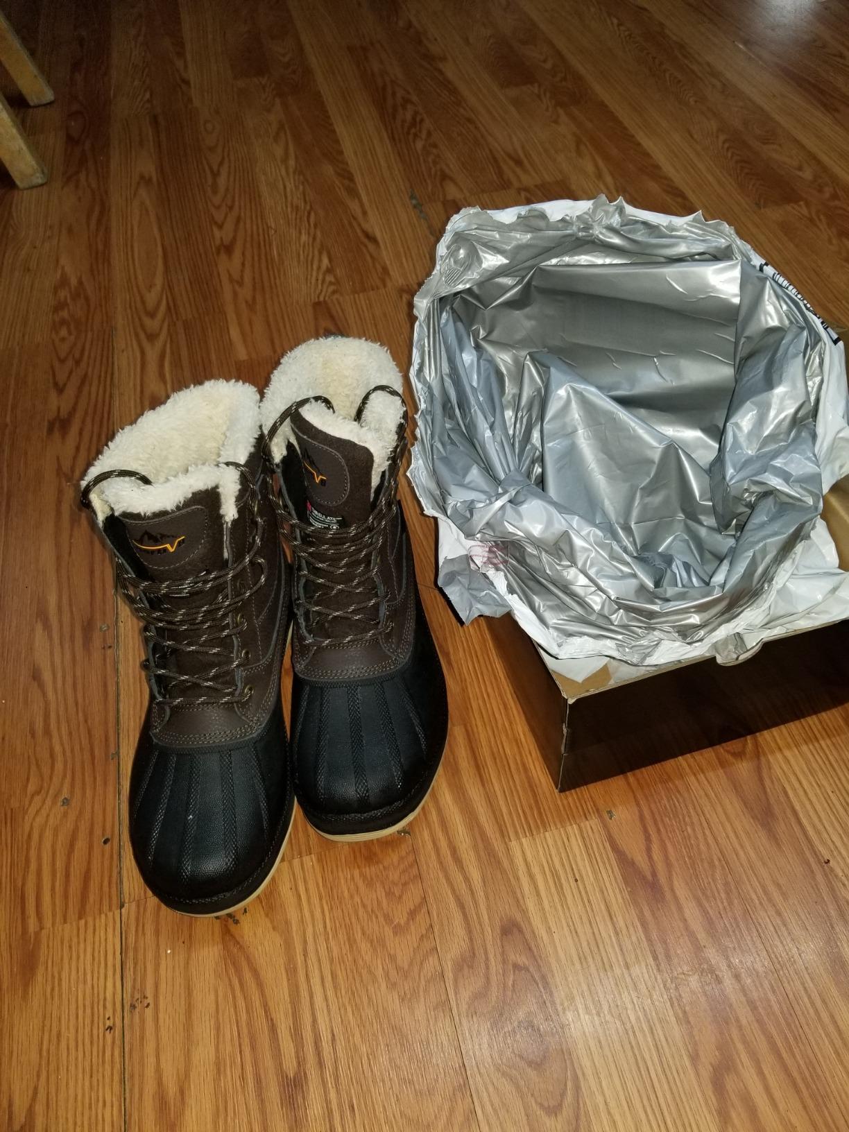 NORTIV 8 Men's Waterproof Winter Snow Boots | 200g Insulation Retains Heat to -25°F; Sealed Build Keeps Feet Dry; Rubber Outsole Boosts Grip AVENUE customer photo 1