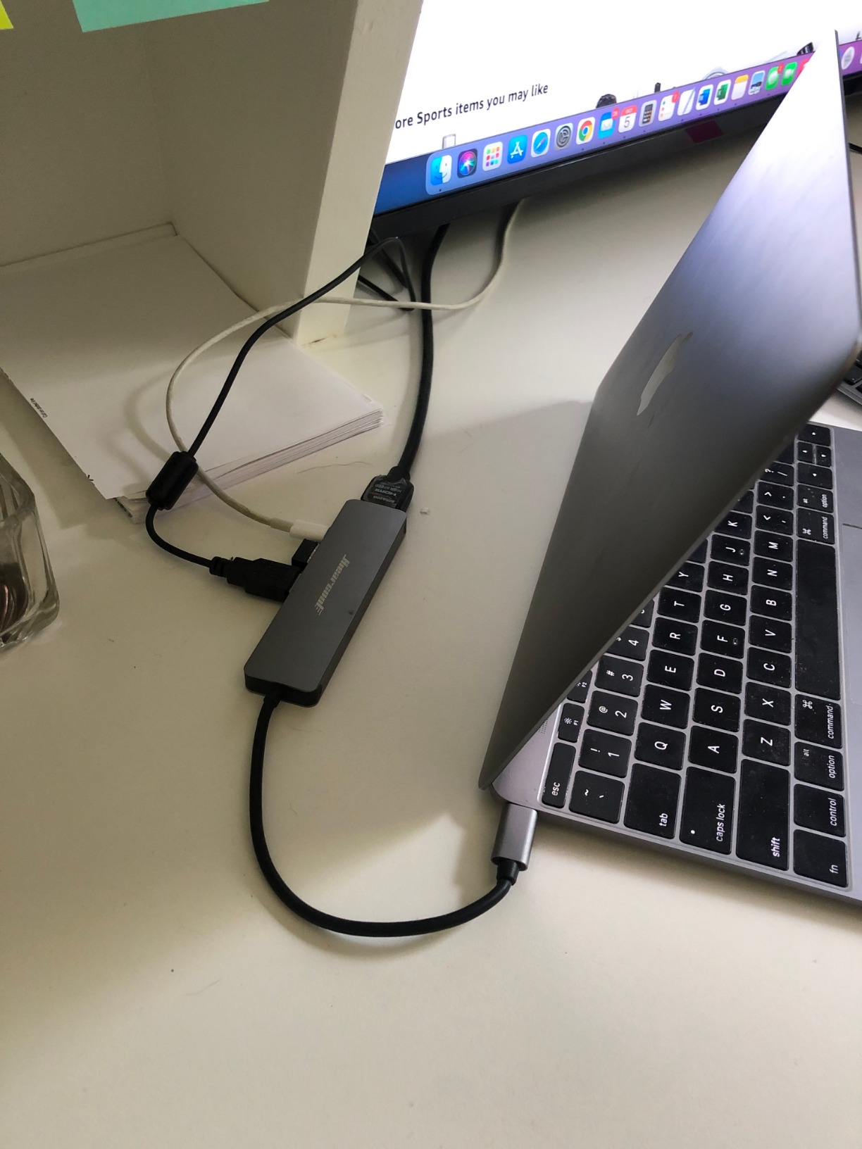 Hiearcool USB C Hub, 7-in-1 USB C Dongle for MacBook, HDMI, PD, Space Grey customer photo 1