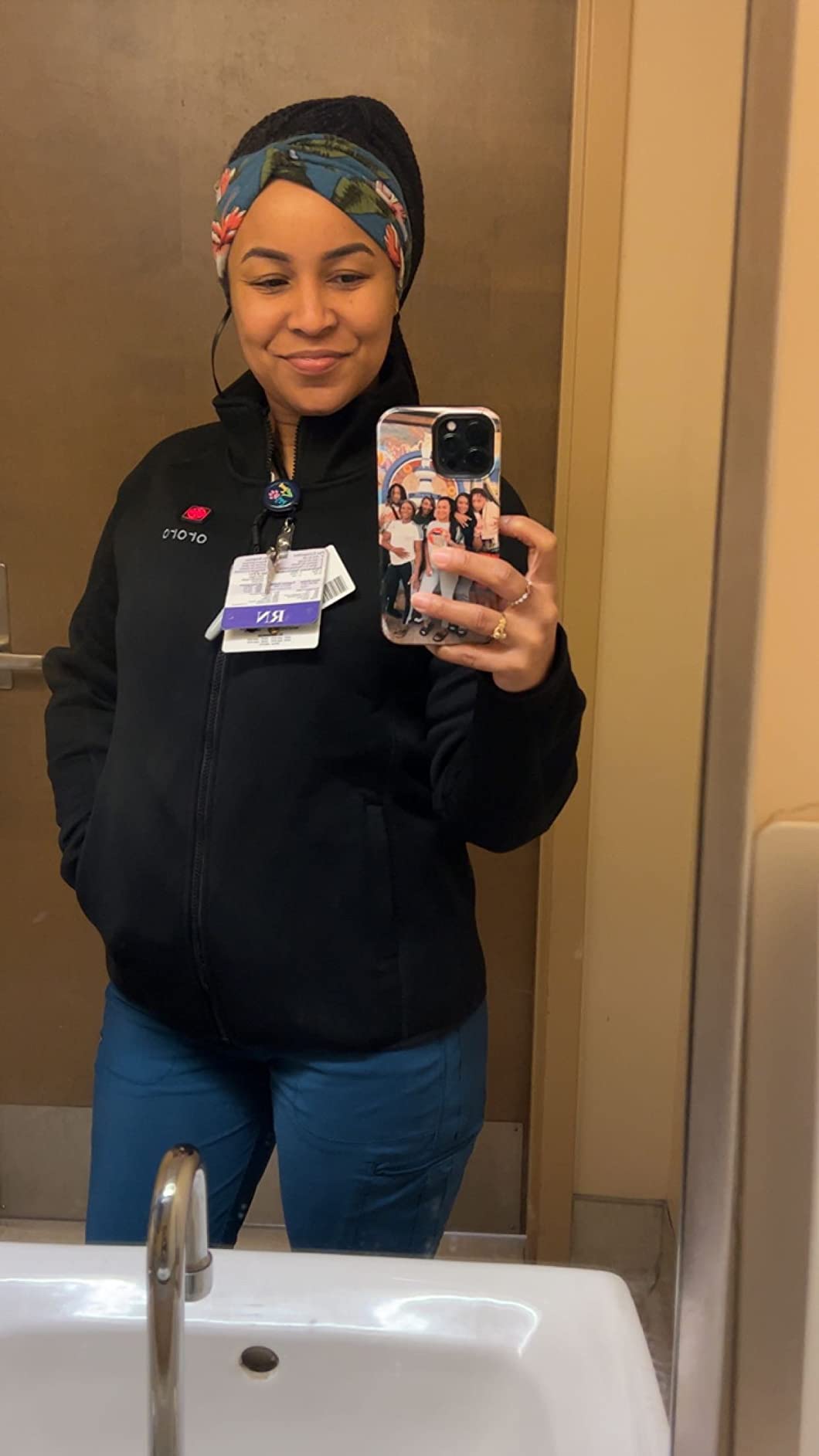 ORORO Women's Heated Fleece Jacket, Lightweight 4-Zone Heating Layer | Fleece-lined, with collar heating, easy layering fit for cold office, home and commute, battery included customer photo 1
