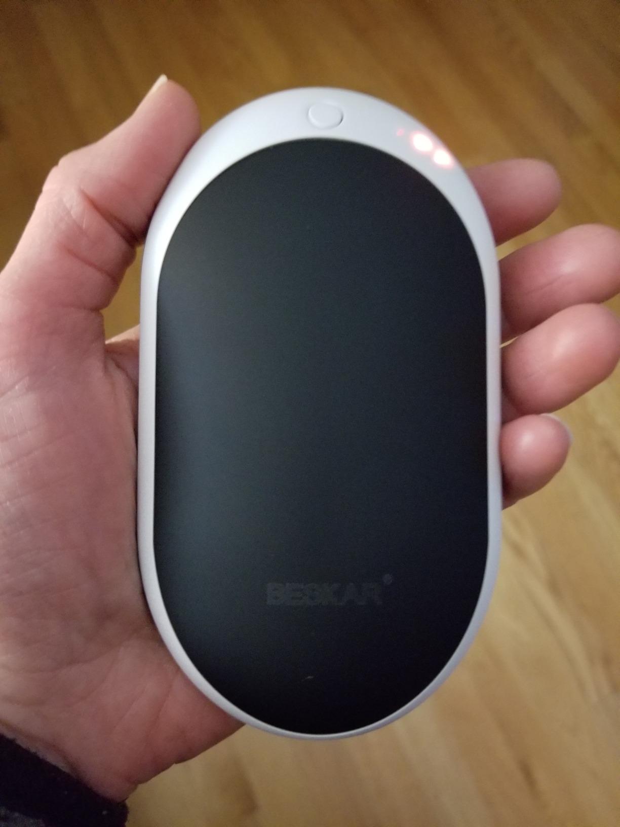 BESKAR Rechargeable Hand Warmer, 5200mAh Electric Handwarmers | Long Lasting Heating, Quick Charge and 3 Levels, Portable Pocket Hand Warmer for Outdoors, Camping, Golf, Raynauds customer photo 1