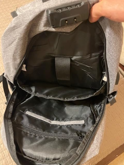 WENIG Anti-Theft Travel Laptop Backpack with USB Charging Port Lock,Water Resistant Slim Work Computer Bag for Men College Bookbags Fits 15.6 Inch Laptop customer photo 2