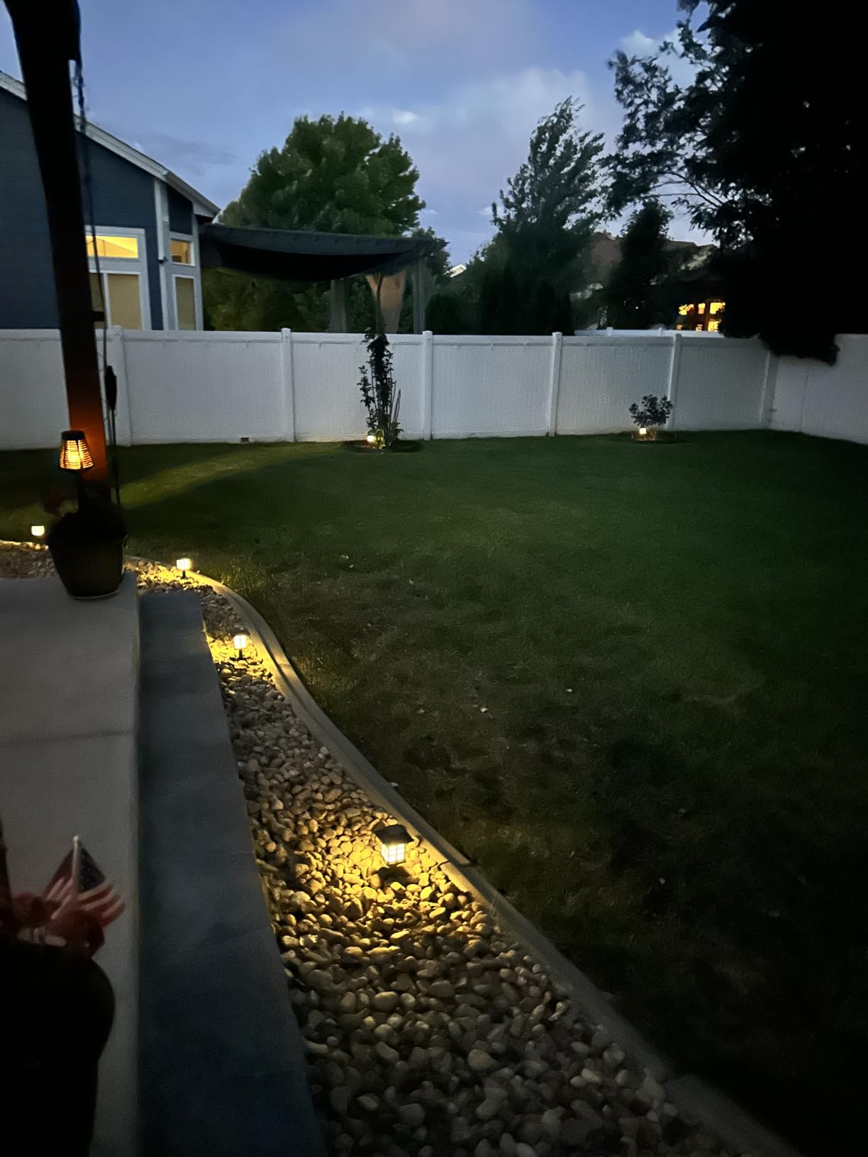 GIGALUMI Solar Outdoor Lights,12 Pack LED Solar Lights Outdoor Waterproof, Solar Walkway Lights Maintain 10 Hours of Lighting for Your Garden, Landscape, Path, Yard, Patio, Driveway customer photo 1