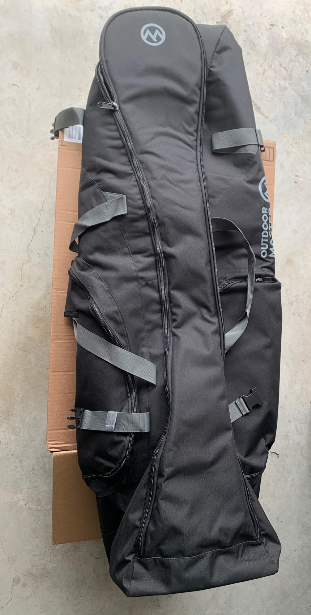 OutdoorMaster Padded Golf Travel Bag with Reinforced Wheels | 900D Oxford Fabric, Wear-Resistant, Waterproof customer photo 2