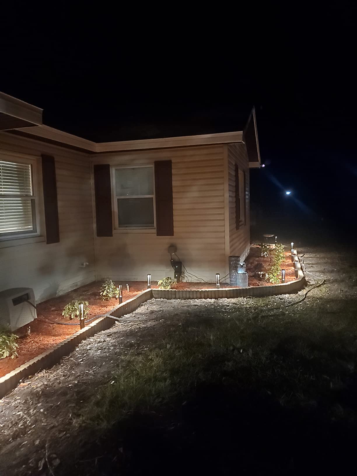LEONLITE 12-Pack 3W LED Low Voltage Path Lights Aluminum 3000K Black | Landscape Pathway Lights for Driveway, Garden, ETL, IP65 Waterproof customer photo 1