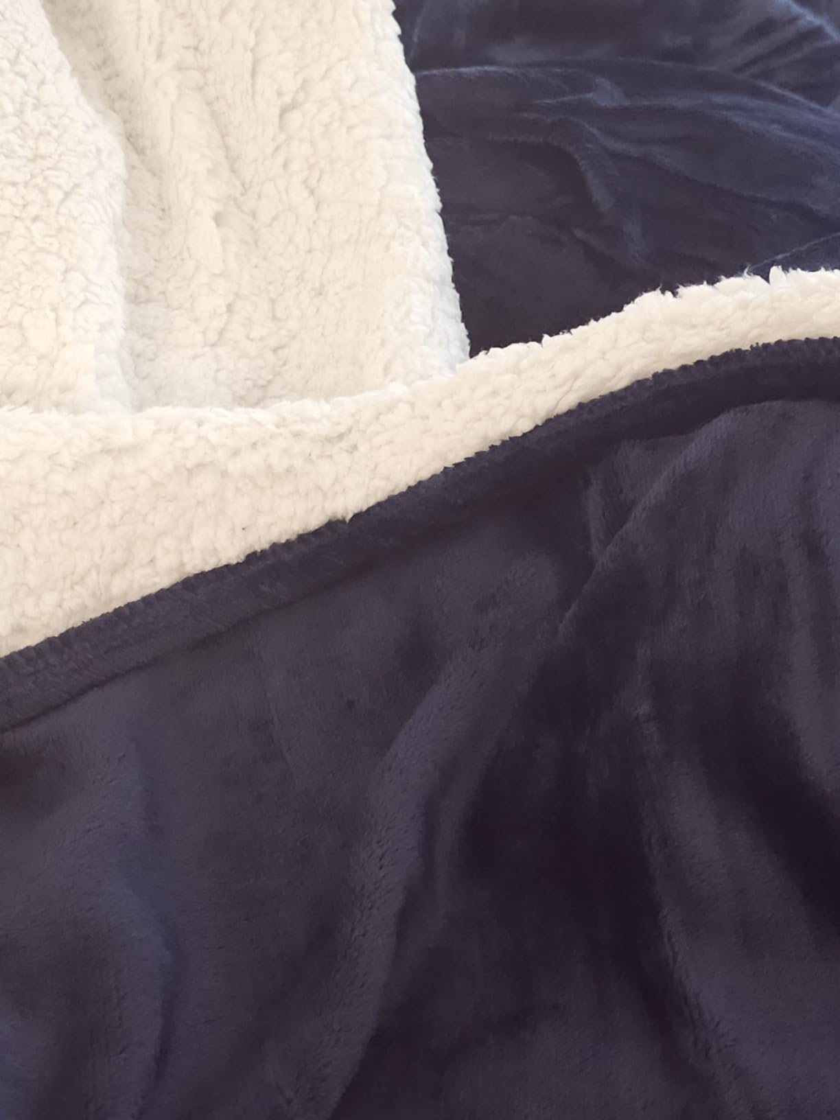 Utopia Bedding Reversible Plush Sherpa Blanket Throw Size Plum, 50x60 Inch | Soft, Warm, Fleece, Bed, Sofa, Couch, Camping, Travel, Cozy, All Season customer photo 1