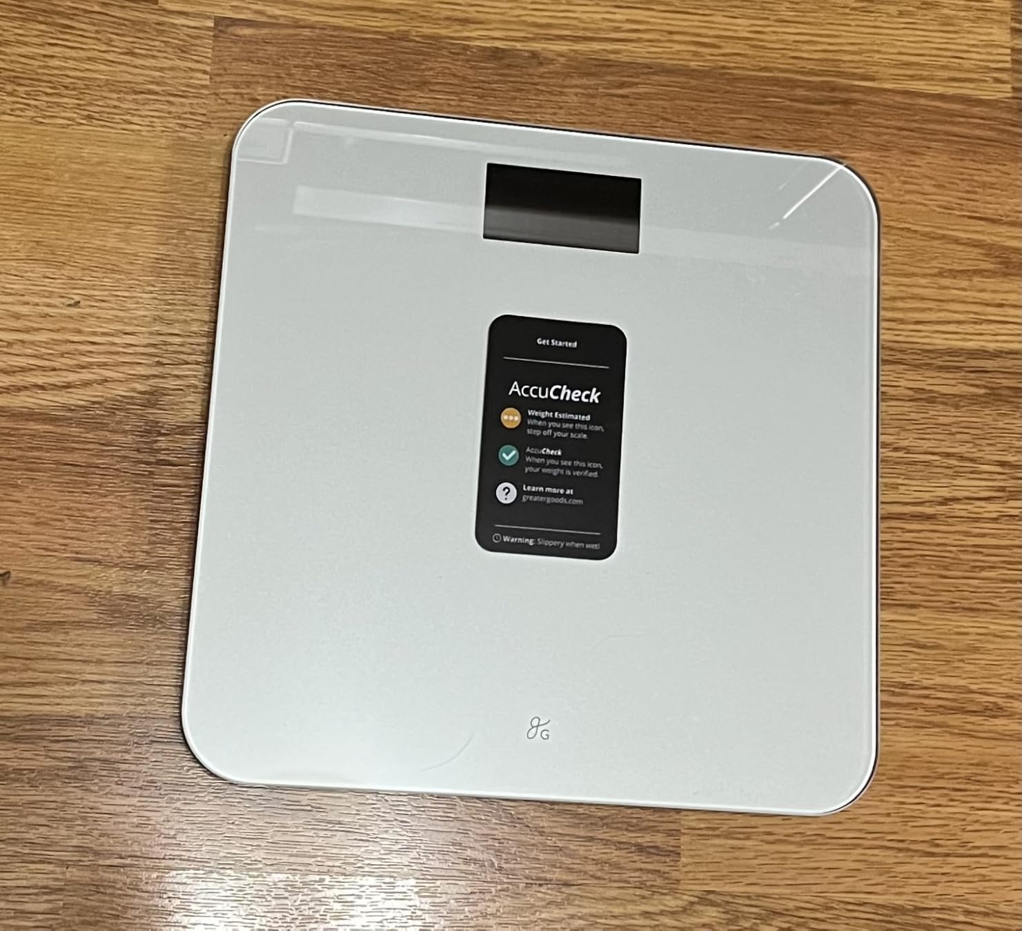 Greater Goods AccuCheck Digital Bathroom Scale for Body Weight (Pearl Gray) | Accurate Weight Scale with Double-Check Tech, Large High-Contrast Backlit Display, 400lb Capacity, Easy to Read, Auto-Step On customer photo 2