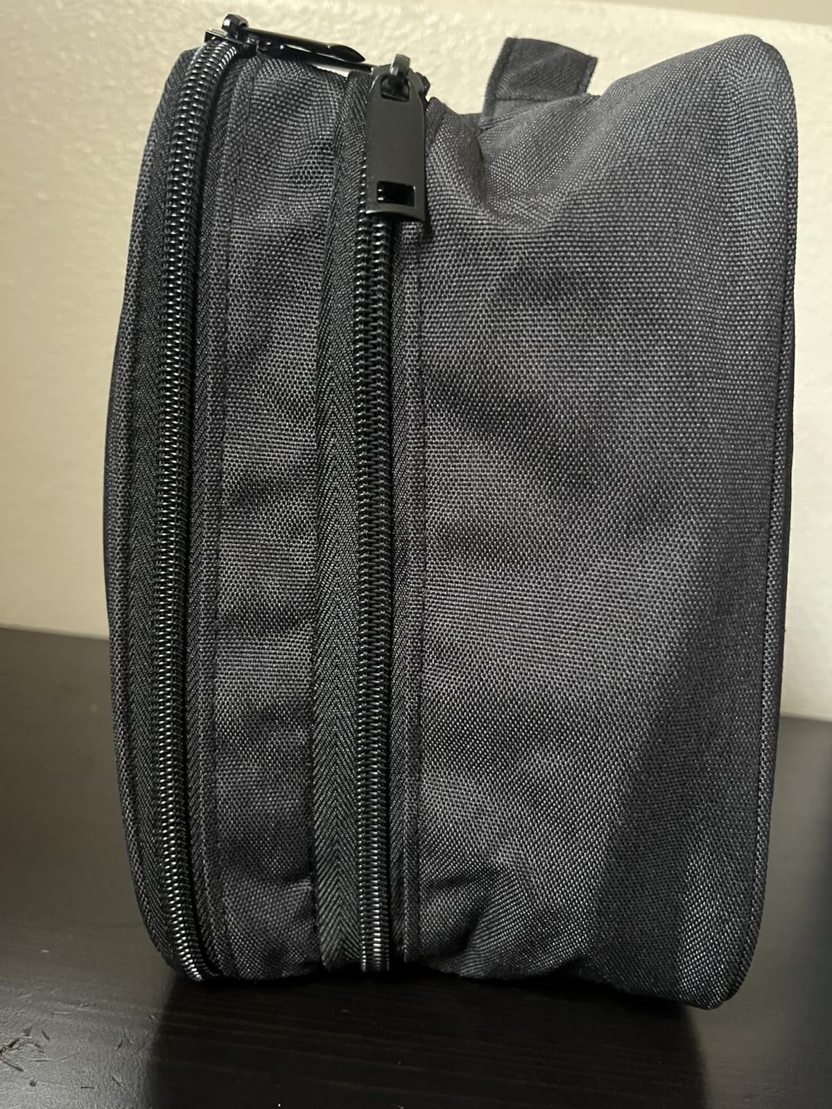 Travel Electronics Organizer, Waterproof Cable Organizer Bag for Electronic Accessories Double Layer Large Shockproof Cable Storage Bag for Cord, Power Bank, Tablet(Up to iPad 11 inch) - Black customer photo 1