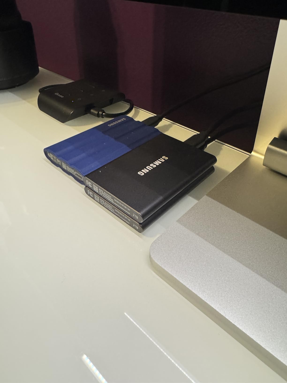 Samsung T7 Portable SSD 1TB Blue, USB 3.2 Gen 2, Up to 1,050MB/s - External Solid State Drive for Gaming, Students, Professionals (MU-PC1T0H/AM) customer photo 2