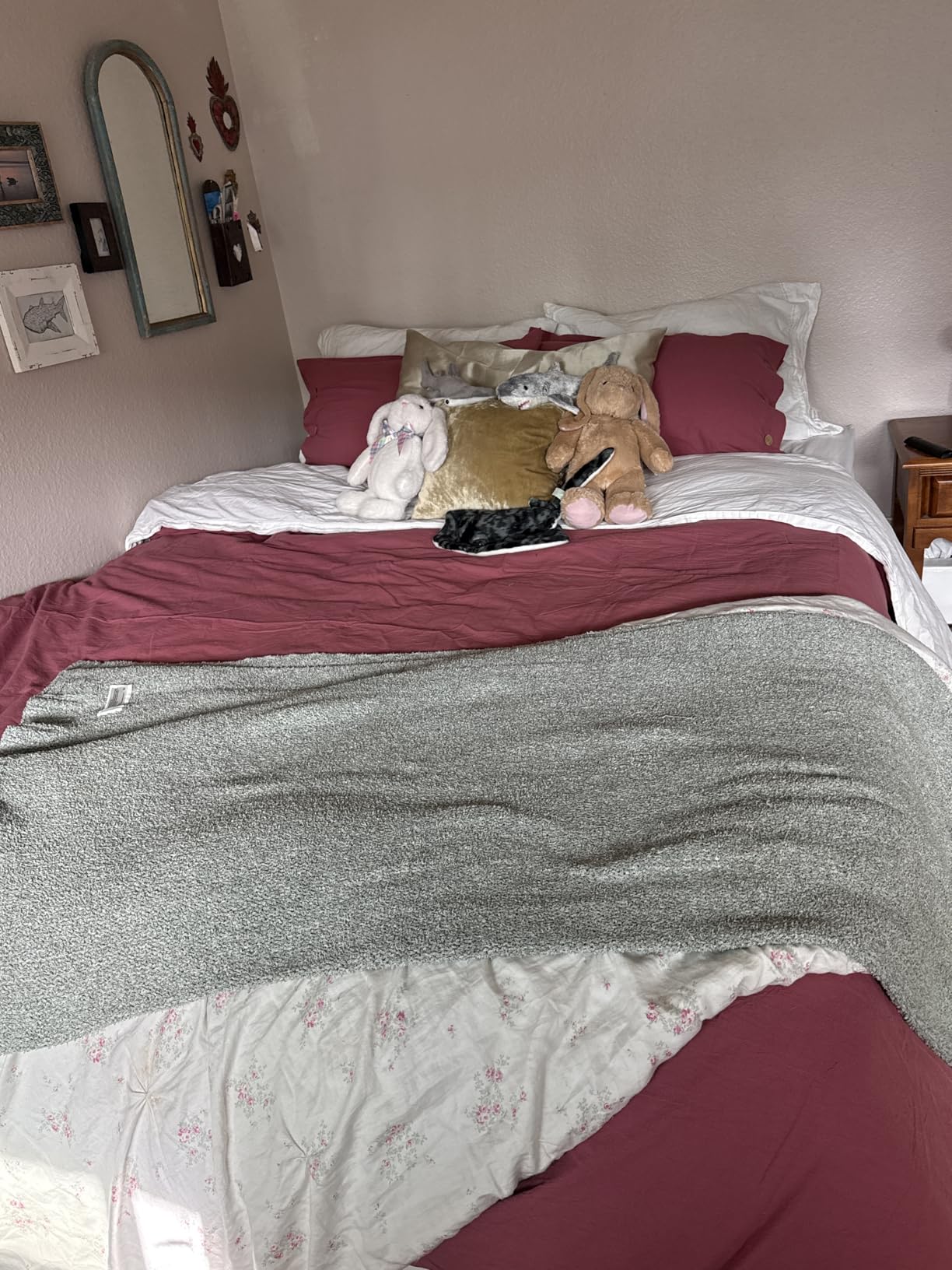JELLYMONI 100% Washed Cotton Striped Duvet Cover Set Queen, Linen-Like | 100% Washed Cotton, Linen-Look Texture, Oeko-Tex Certified, 8 Corner Ties & Button, Multi-Scene Use customer photo 1