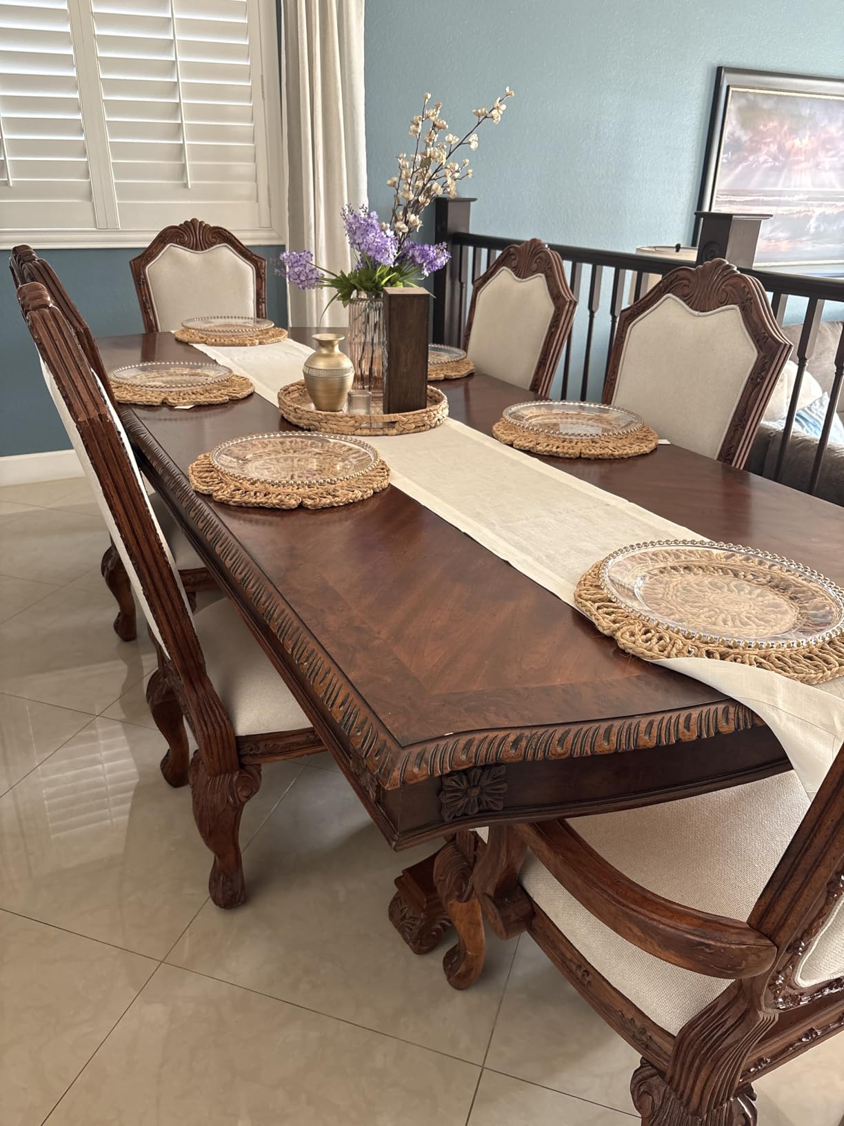 Classic Linen by D'Moksha Natural Table Runner 72 Inches Long, 100% Pure Linen, 14 x 72 Inch Table Runner for Dresser, Dining, Summer, Weddings, Outdoor hostings customer photo 1
