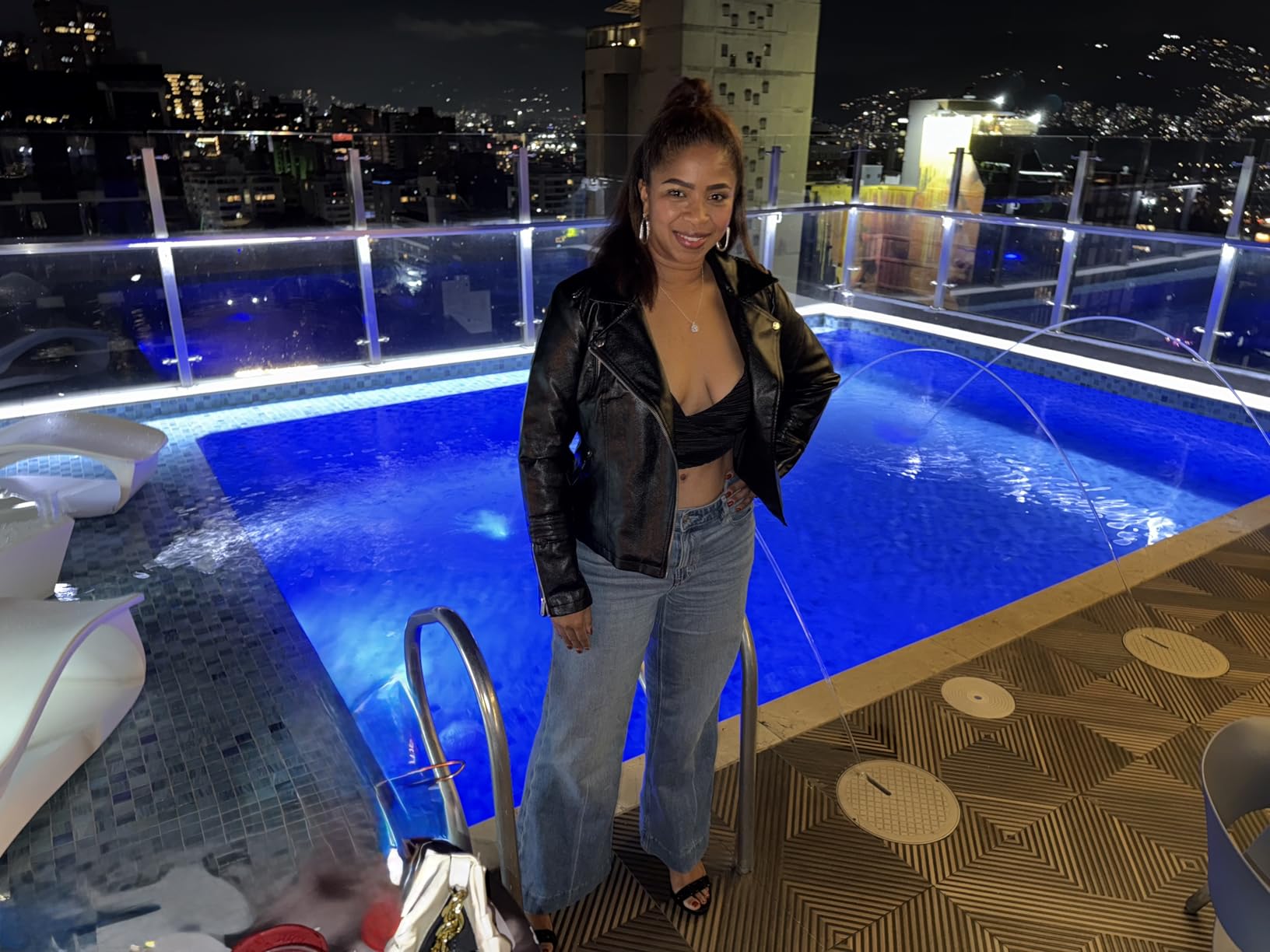 Fahsyee Faux Leather Jacket for Women, Vegan Jackets Moto Biker Motocycle Coat customer photo 1