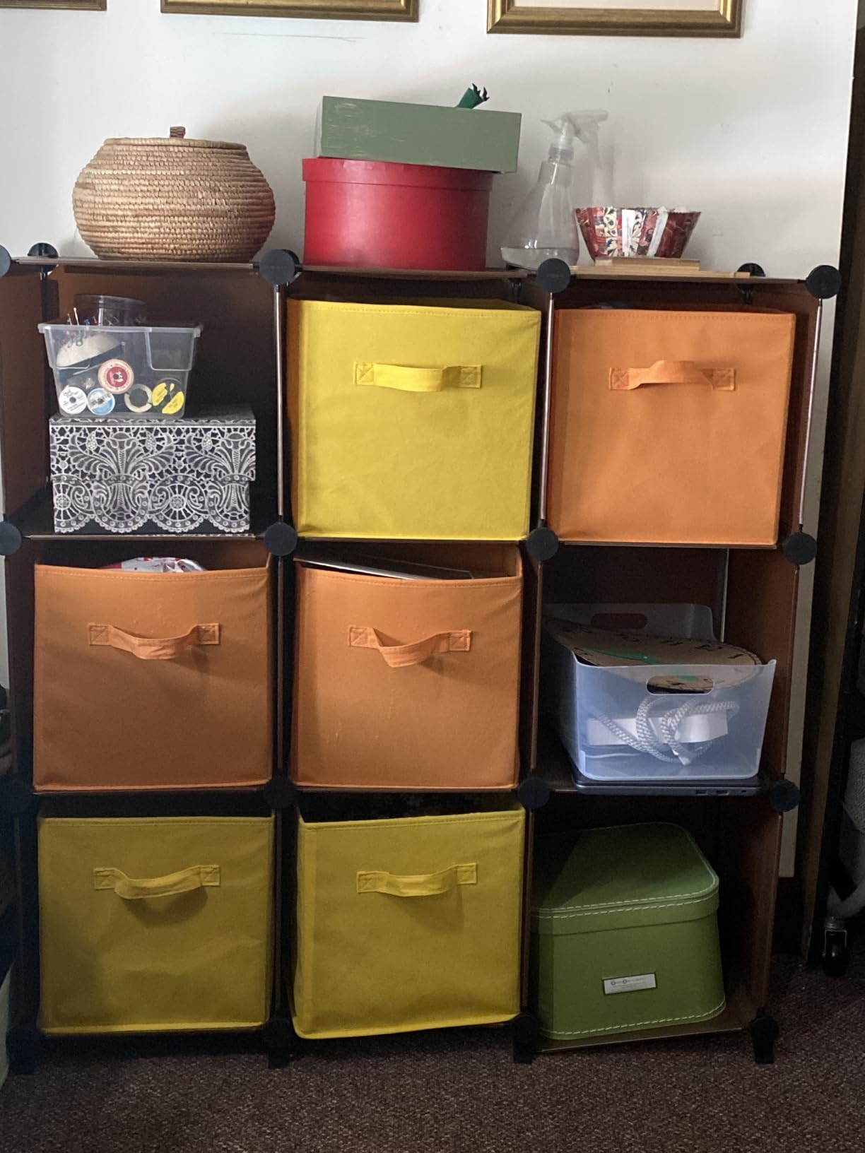 HOMIDEC Closet Organizers and Storage, 9 Cube Storage Organizer, Portable Closet Organizer Cubes Shelves customer photo 1