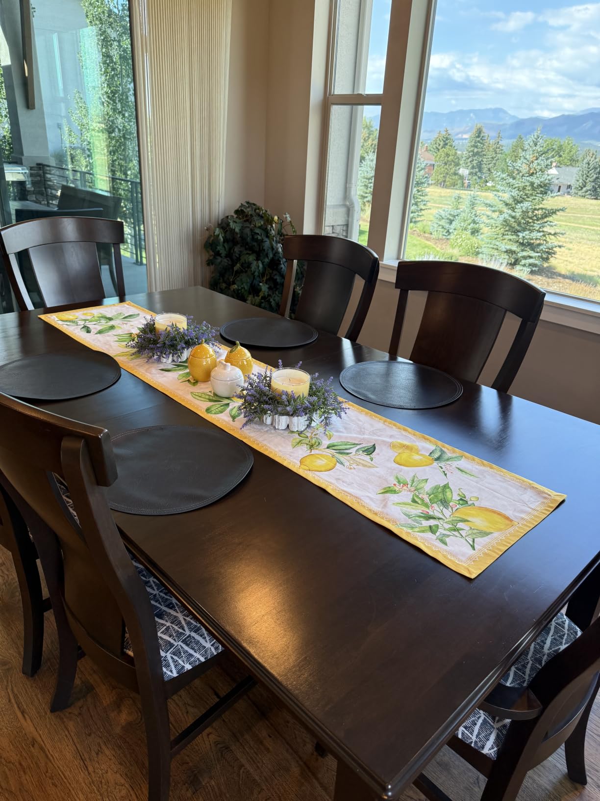 Maison d' Hermine Table Runner 100% Cotton 14.50 x 108 (Single Layer), Table Runners 108 inches Long Decorative for Home Kitchen Dining Party Farmhouse Hotel - Marquise customer photo 1