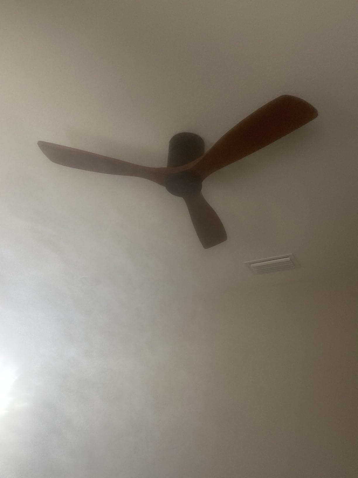 Sofucor 52 Inch Wood Ceiling Fans with Lights and Remote, Low Profile | Flush Mount, Quiet Reversible DC Motor, 3CCT Dimmable, 6 Speeds, Indoor/Outdoor/Bedroom/Living Room/Farmhouse/Patio, Brown customer photo 2
