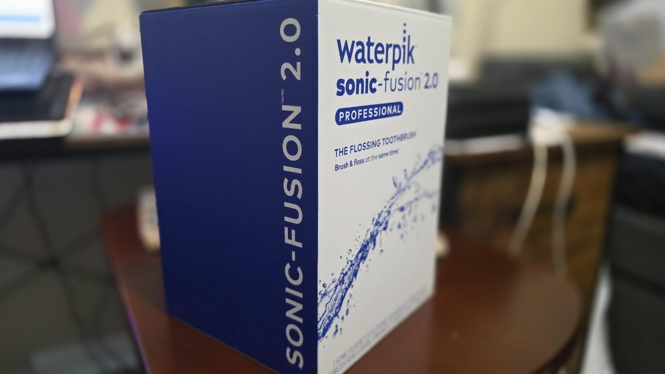 Waterpik Sonic-Fusion Flossing Electric Toothbrush Water Flosser, White | 2-in-1 Combo with 3 Modes for Daily Gum Health & Cleaning Teeth, Braces, Implants, ADA Accepted, SF-04 customer photo 1