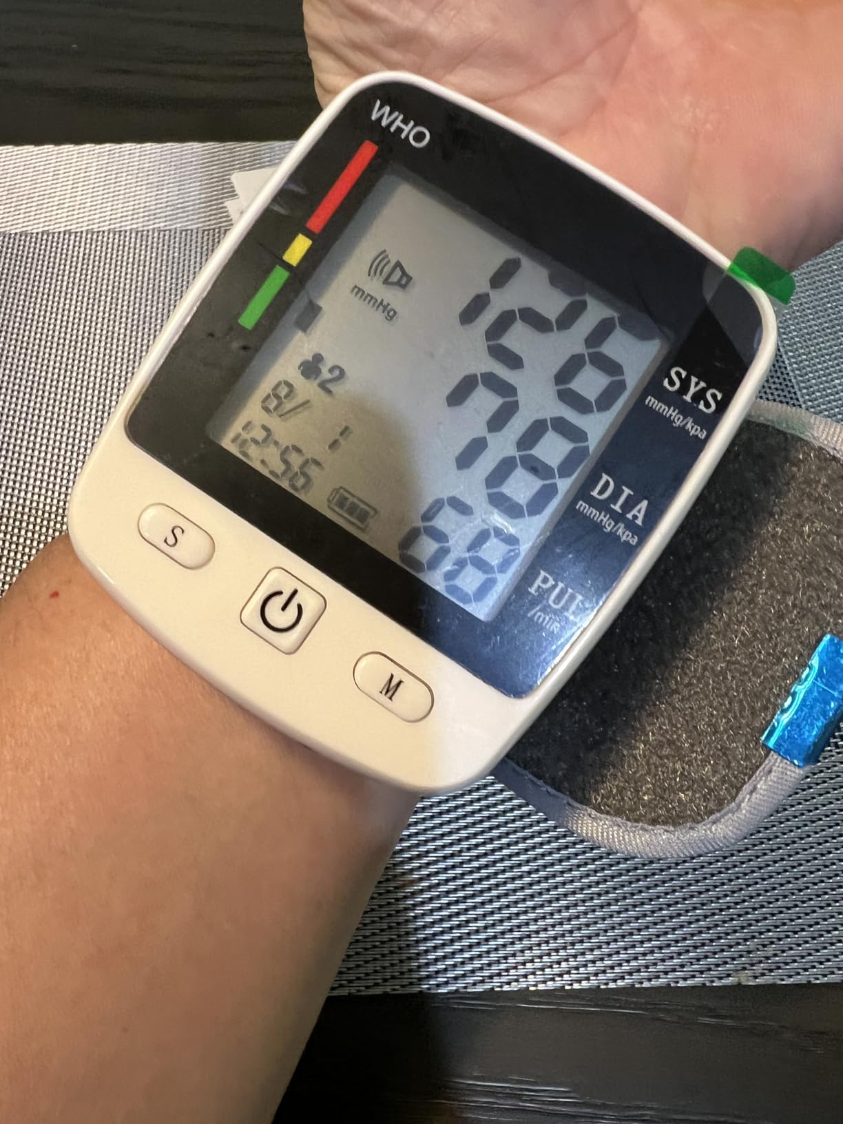 FDA Cleared Blood Pressure Monitor Wrist BP Machine for Home Use | 5.3-7.7in Adjustable Wrist Cuff, Portable & Rechargeable, 2 Users *90 Memory, LCD Screen, Voice Prompt, Carrying Case customer photo 2