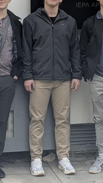 33,000ft Men's Hooded Softshell Jacket Waterproof Lightweight Insulated Windbreaker Fleece Lined Rain Shell Jacket customer photo 2