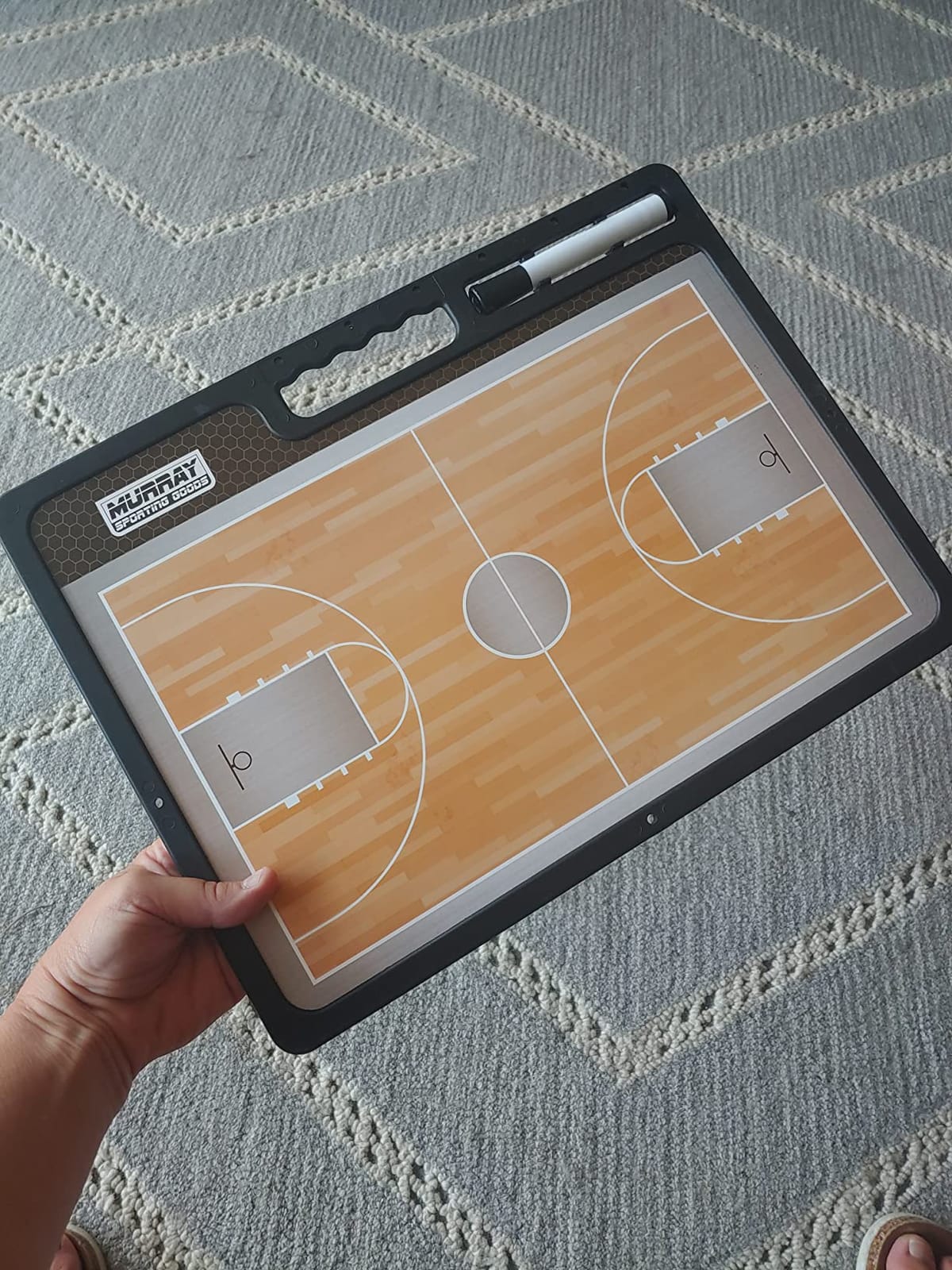 Murray Sporting Goods Premium Coaches Clipboard | Double-Sided Dry Erase Marker Board for Basketball, Baseball, Soccer, Football, Hockey (Marker Included) customer photo 2