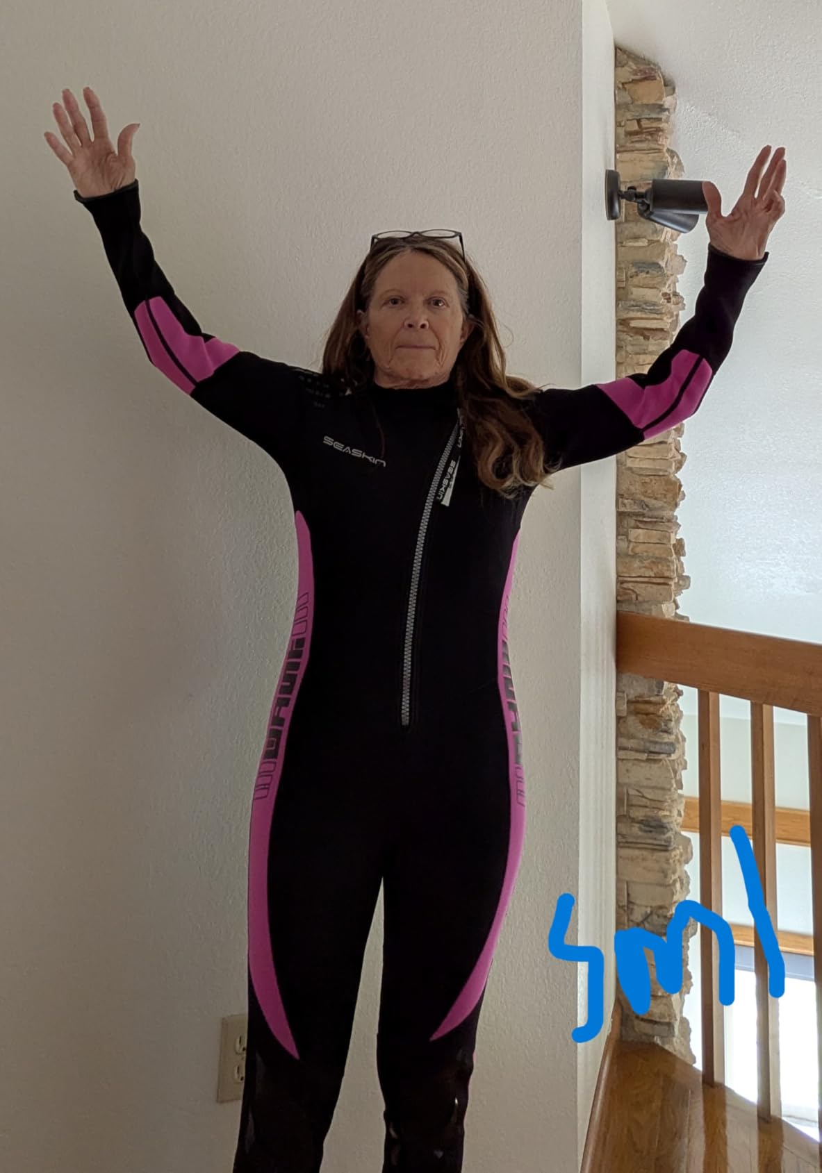 Seaskin Wetsuits for Men Women 3mm Front Zip Full Wetsuit customer photo 2