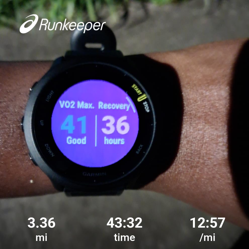 Garmin Forerunner 55, GPS Running Watch with Daily Suggested Workouts, Up to 2 Weeks of Battery Life, Black - 010-02562-00 customer photo 2