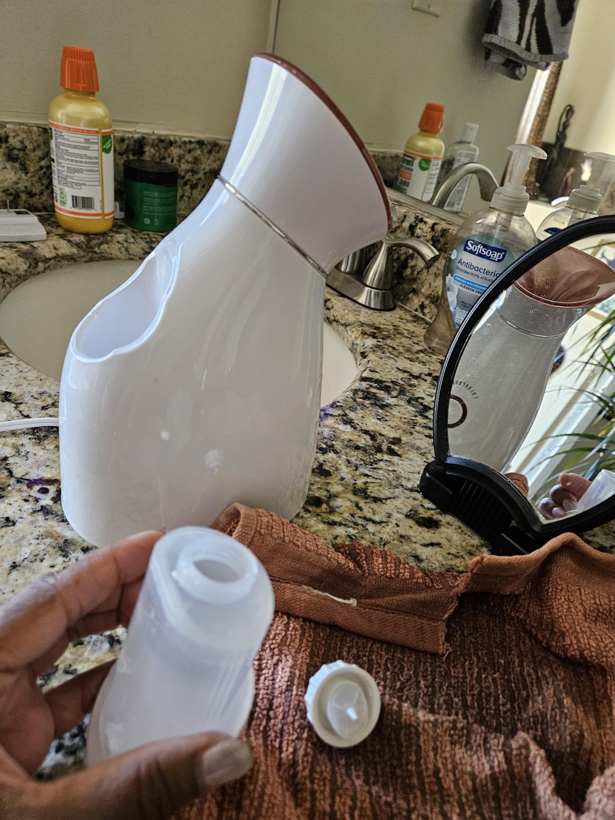 Colorfarm Facial Steamer with Nano Ionic Steam for Deep Cleaning Home Spa customer photo 2