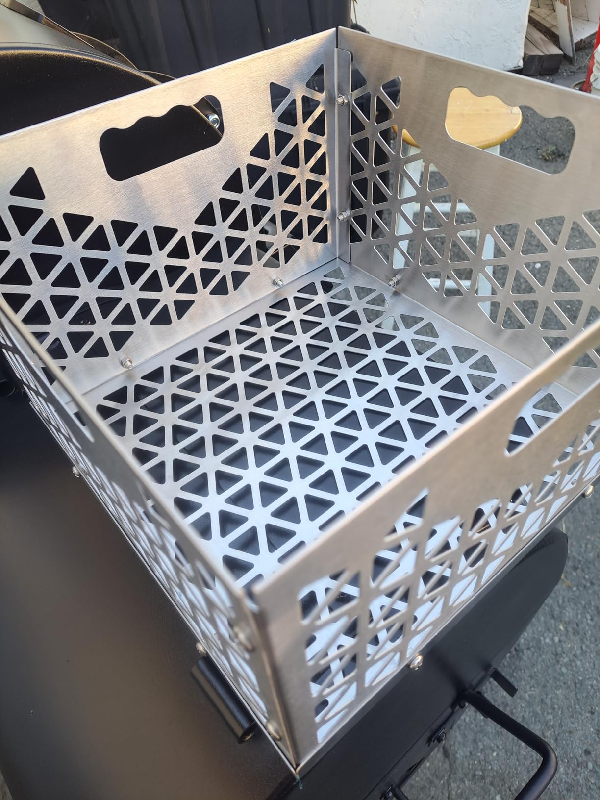 12 Inch Charcoal Firebox Basket for Oklahoma Joe Offset Smoker, Grill Accessories for Long and Efficient Smoking, 12