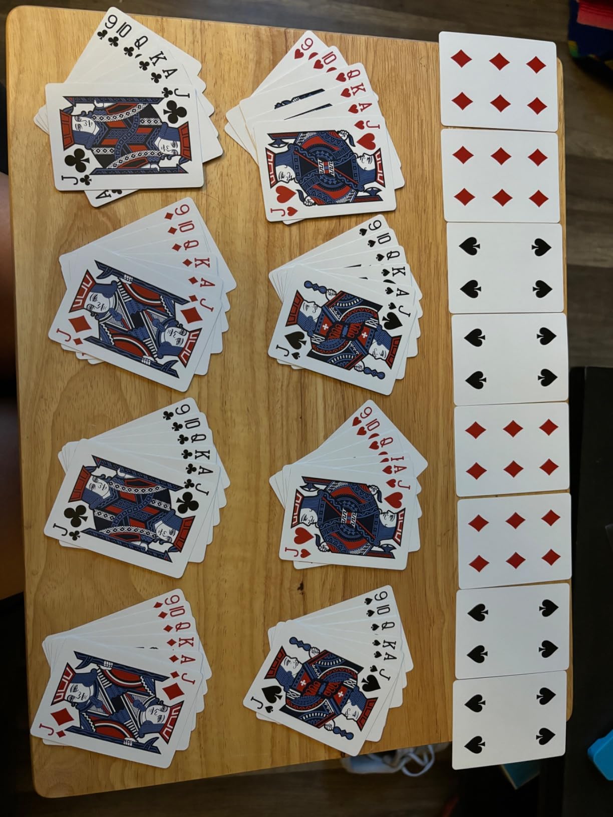 Bicycle Euchre Playing Card Deck 9 Through Ace Double Deck Blue | 2 pre-stripped Euchre decks 9 through Ace, 4 sets of blank scoring cards, Thin Crushed Cardstock, Air Cushion Finish customer photo 1