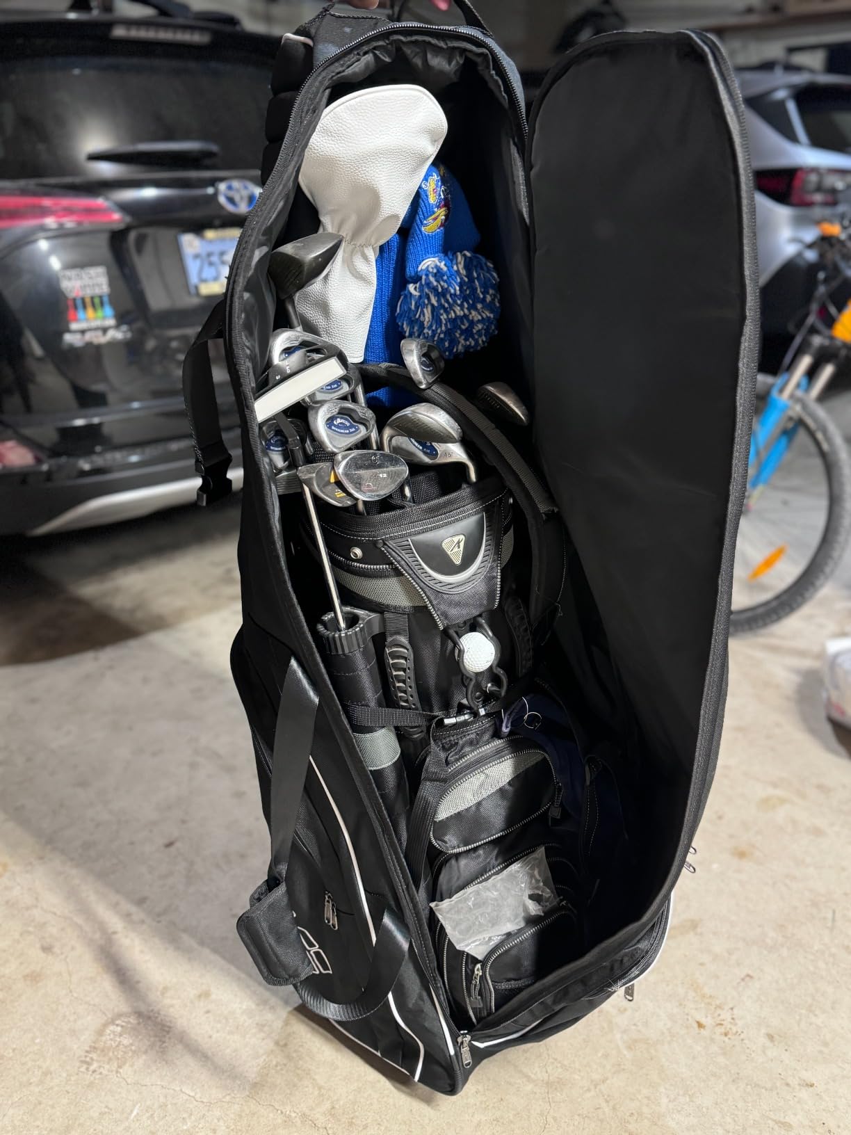 Partage Golf Travel Bag with Wheels, Airline Travel Case, 900D Oxford customer photo 1