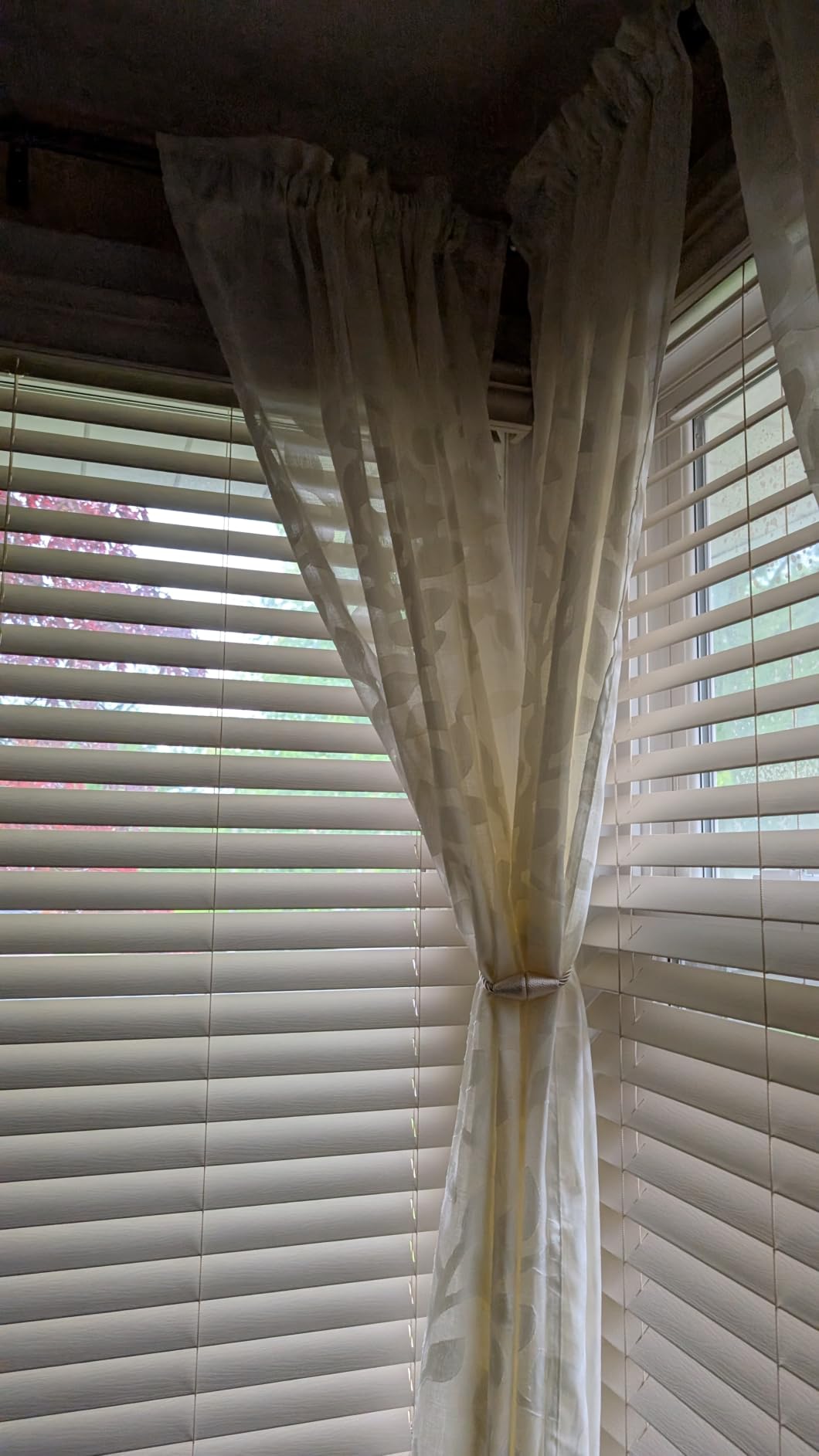 Magnetic Curtain Tiebacks Rope Decorative Holdbacks for Drapes Nieffeiy | 4 Pack Beige Modern Handmade Curtain Tie Backs for Window customer photo 1