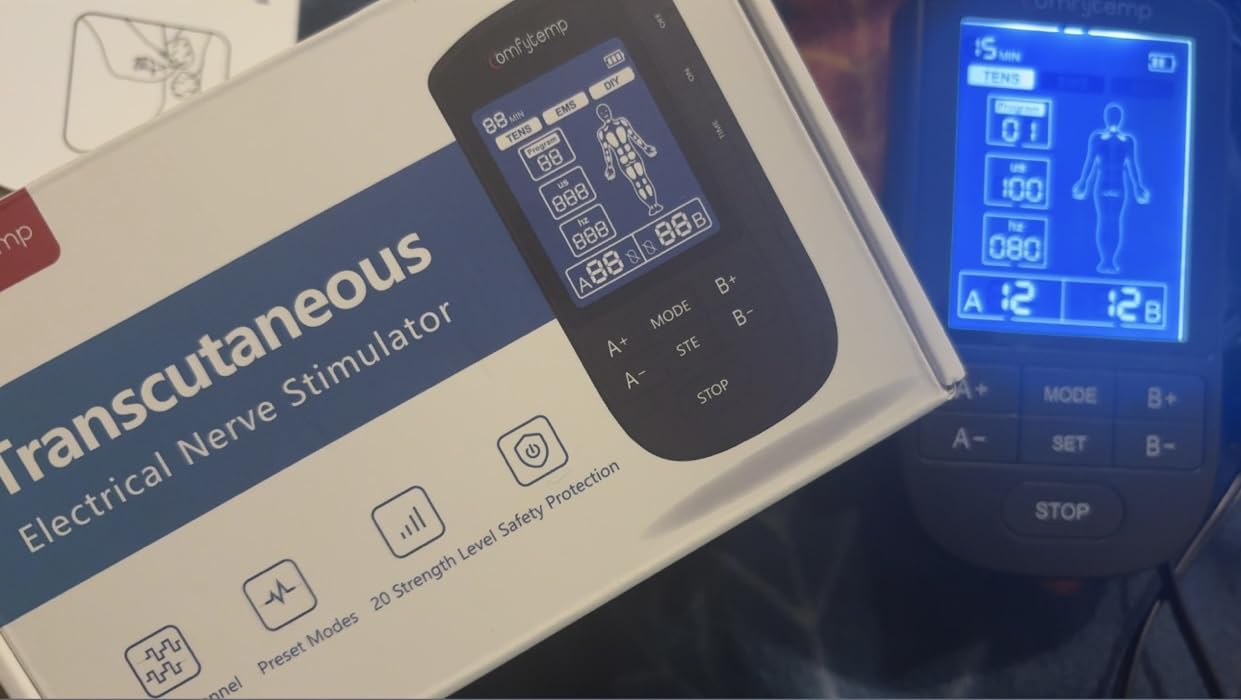 3-in-1 TENS Unit Muscle Stimulator for Pain Relief, Rechargeable | 20 Modes - TENS & EMS & DIY, FSA TENS Machine for Back/Sciatica, HSA Eligible 2 Channel Electronic Pulse Massager, 10 Pads customer photo 2