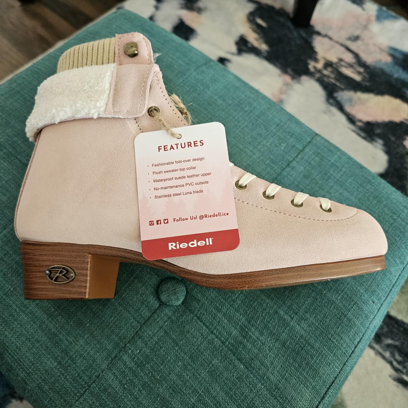 Riedell Ember Recreational Ice Skates for Women and Men | Stainless Steel Blade, Suede Boot, Durable, Waterproof, No-Maintenance PVC Outsole, for Beginner or Casual Skaters customer photo 2