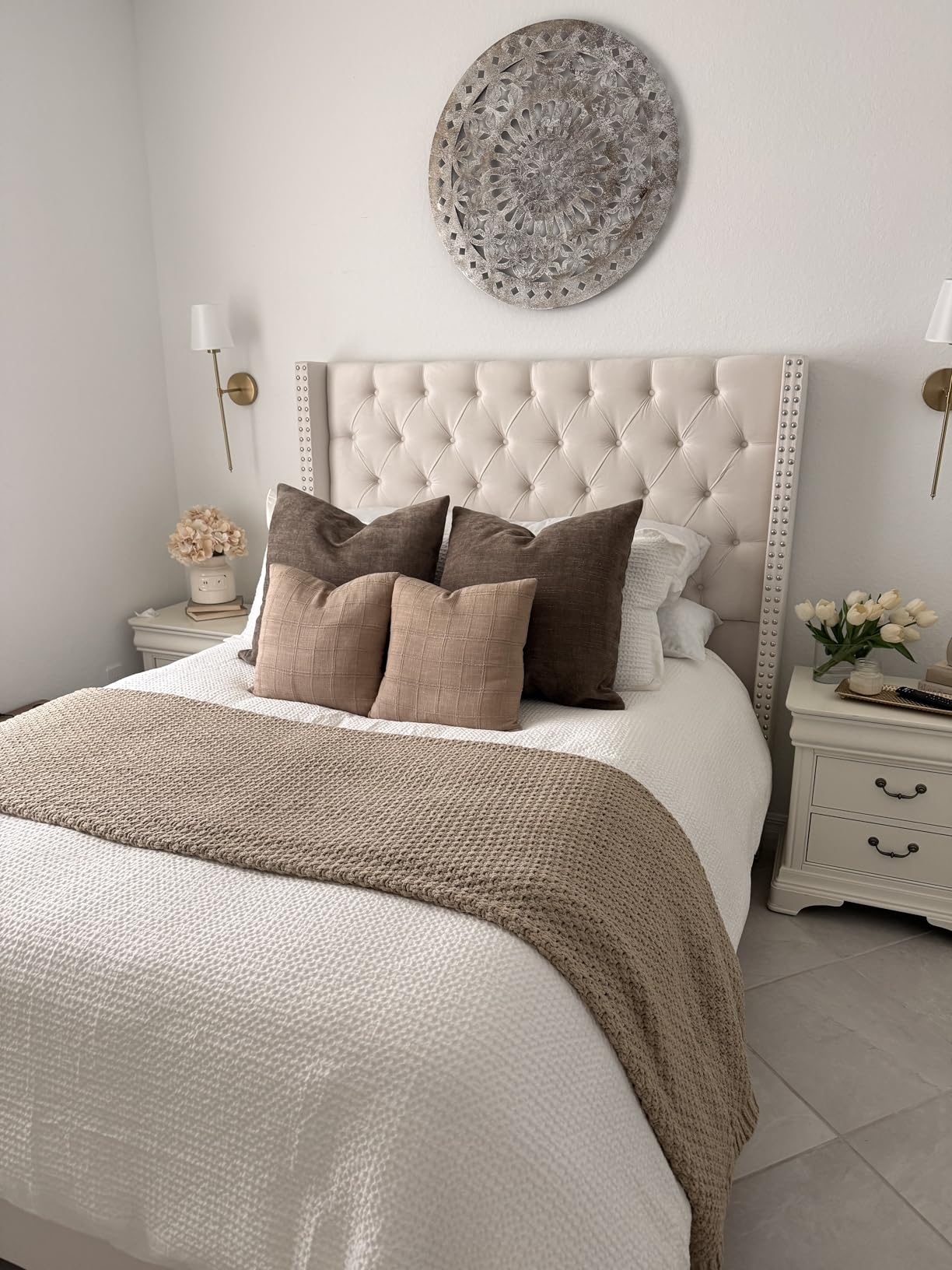 Bedsure PureWoven 3 Pieces 100% Cotton Waffle Duvet Cover Set, Queen, Linen | Waffle Weave Texture, Soft, Skin-Friendly, Breathable, All-Season, Machine Washable, Home Decor Gift, Good Housekeeping Seal customer photo 2