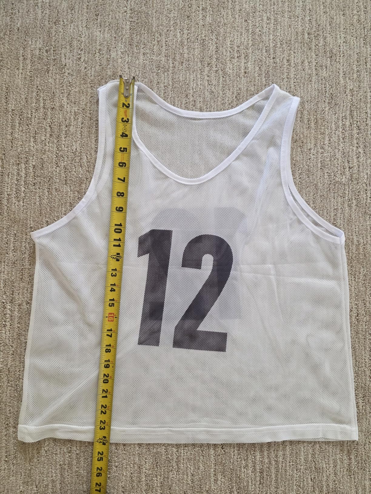 12 Pack(1-12) Numbered Jerseys/Soccer Bibs/Scrimmage Pinnies/Team Training Vest for Adult Youth Kids. customer photo 1