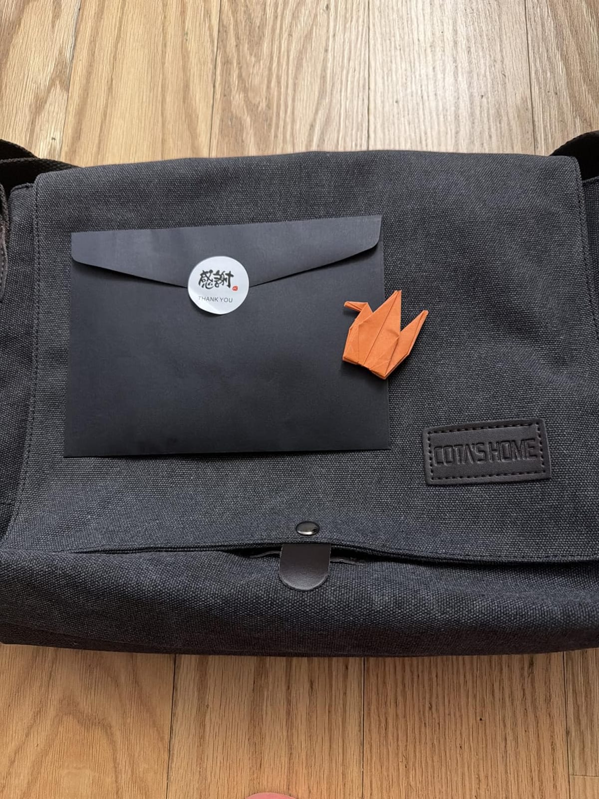 Cota's home Mens Canvas Messenger Bag, Satchel Bag for Men, Fits 14