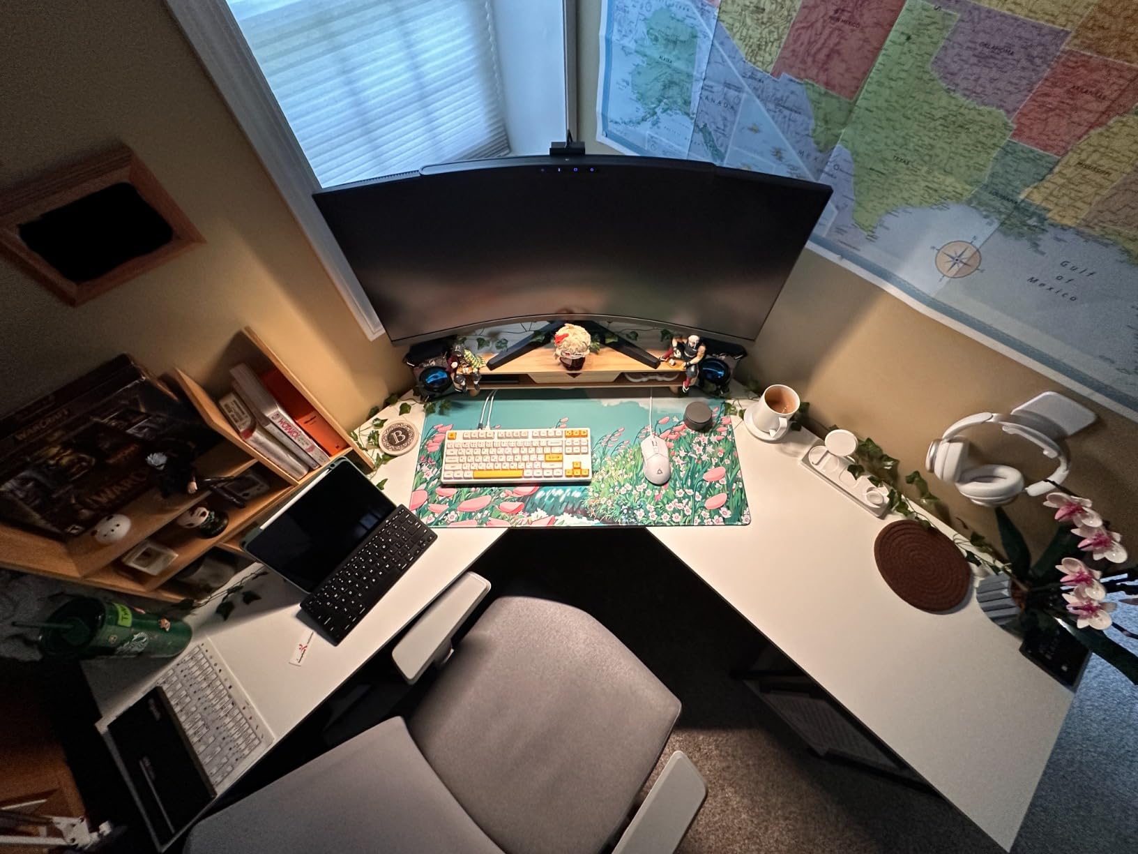 ONWAY Curved Monitor Light Bar with Wireless Remote,Monitor Auto-Dimming and Camera Base,Applicable to All Screens. No Screen Glare,for Home Office customer photo 1