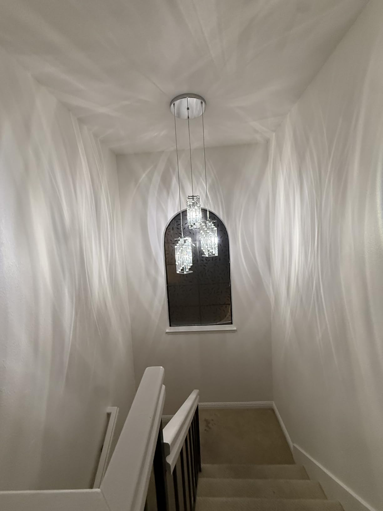 Black Pendant Lighting Modern Pendant Light, Mini Crystal Chandeliers, Adjustable Pendant Light Fixture for Kitchen Island Dinning Room Bedroom (3 Pack) customer photo 1