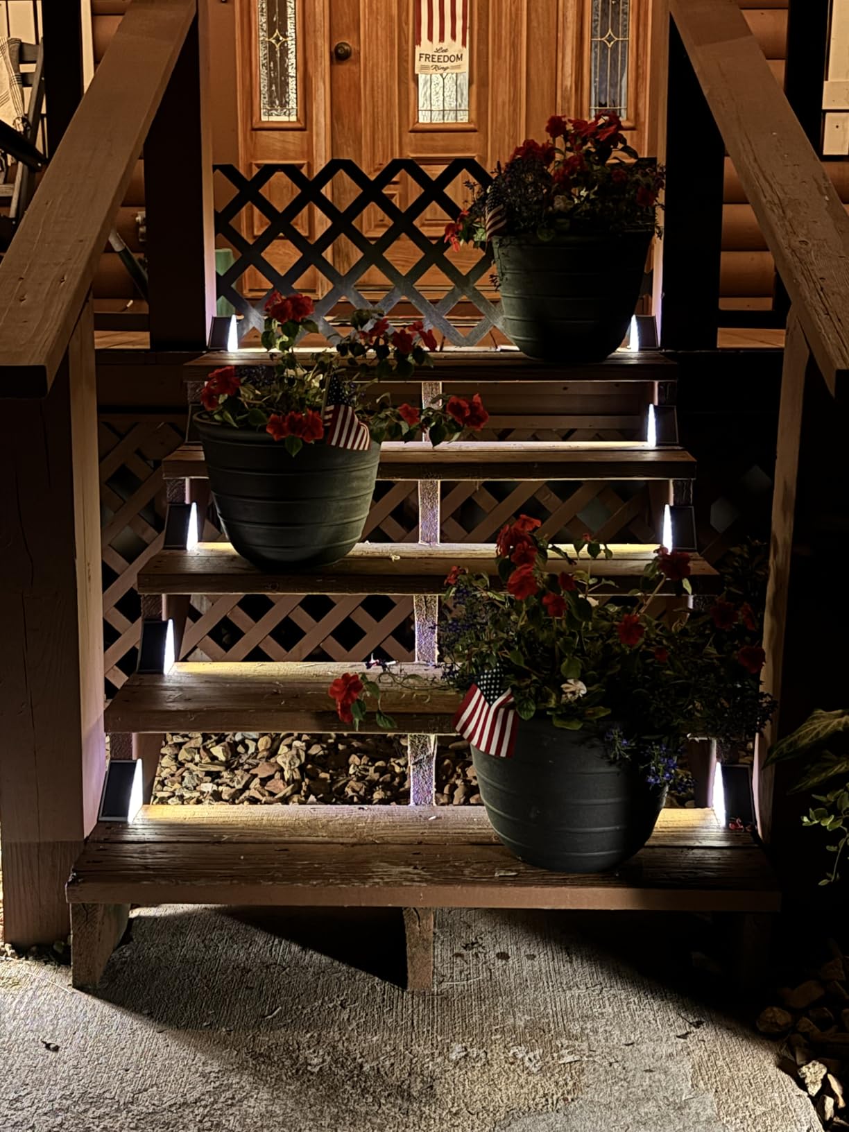 Solar Step Lights, 6 Pack Warm White Solar Stair Lights Outdoor Waterproof IP67 Auto On/Off, Solar Lights for Steps, Stair, Patio, Yard, Porch, Front Door, Sidewalk, Deck Decor customer photo 2