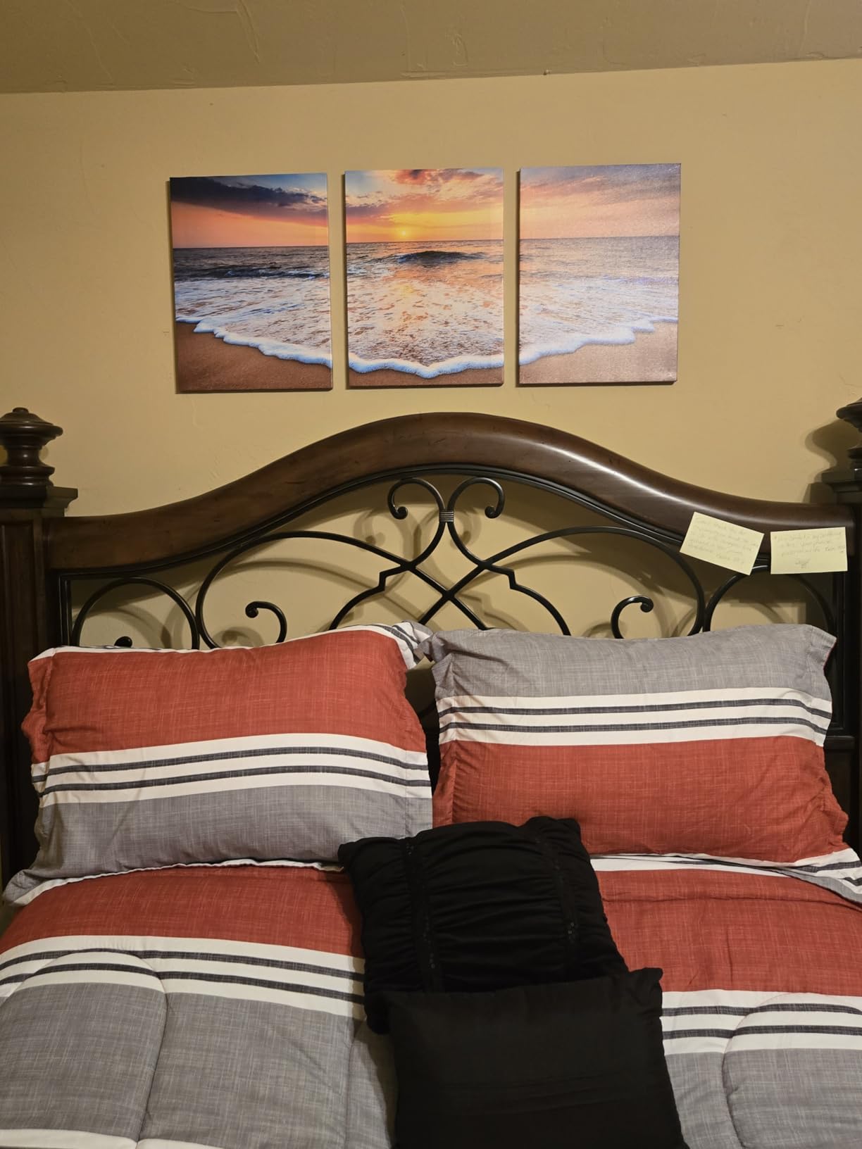 3 Pieces Mountain Canvas Wall Art for Living Room Nature Landscape Picture Sunflower Wall Decor for Bedroom Home Decoration Sunrise Grand Teton National Park Painting Framed Artwork - 12